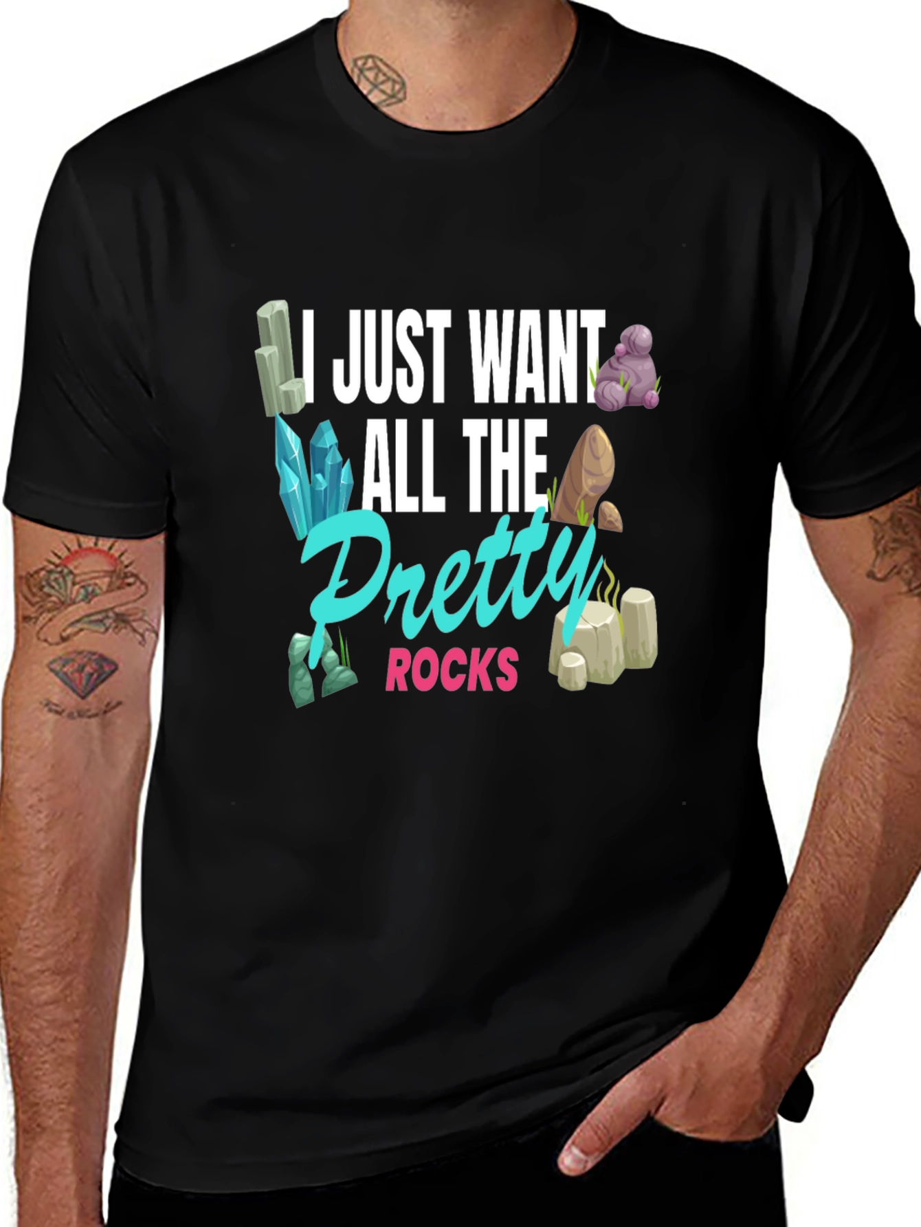Variant 20 of Pretty Rocks T-Shirt - Gem and Mineral Lover Gift