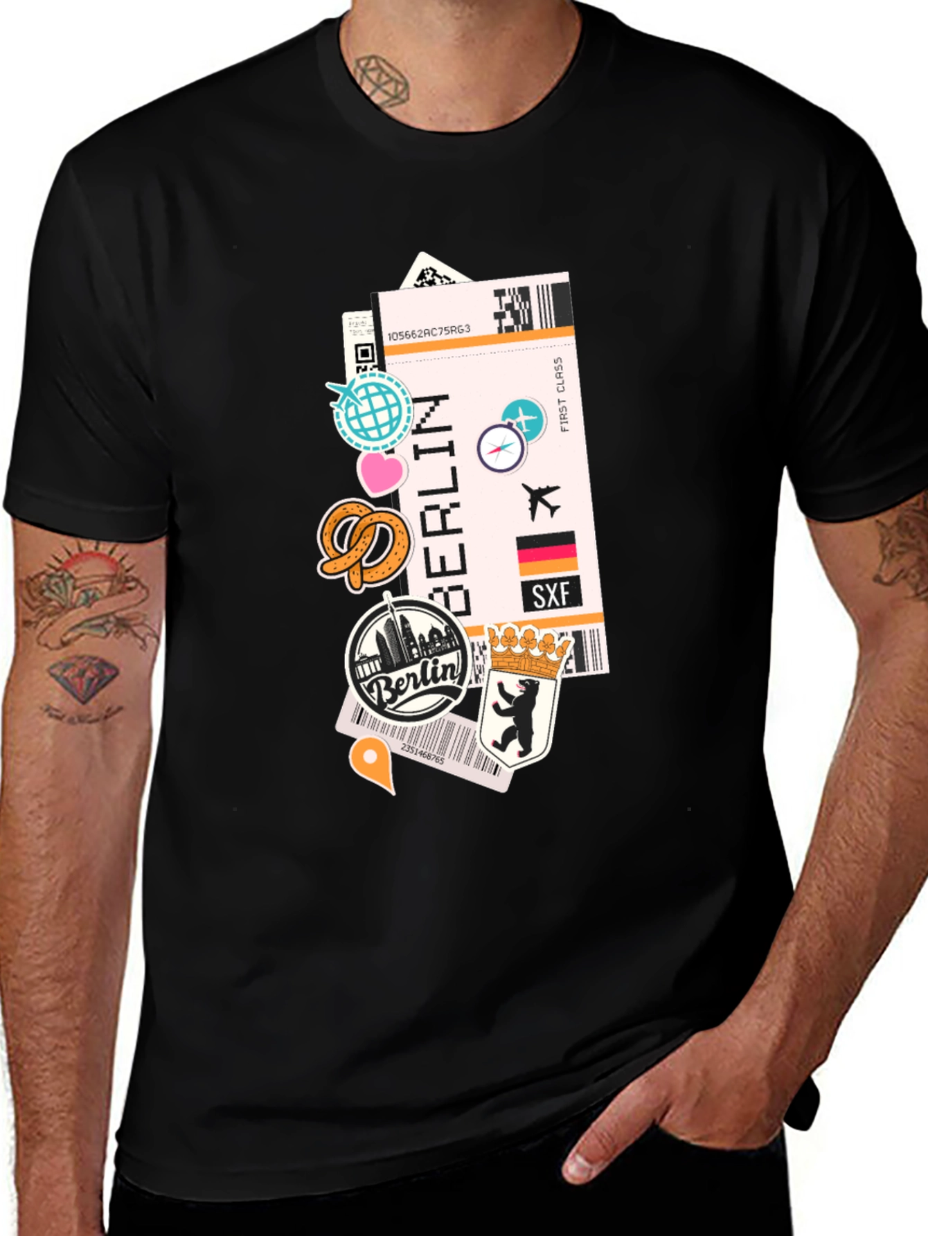 Berlin Travel Ticket T-Shirt - Adventure Awaits
