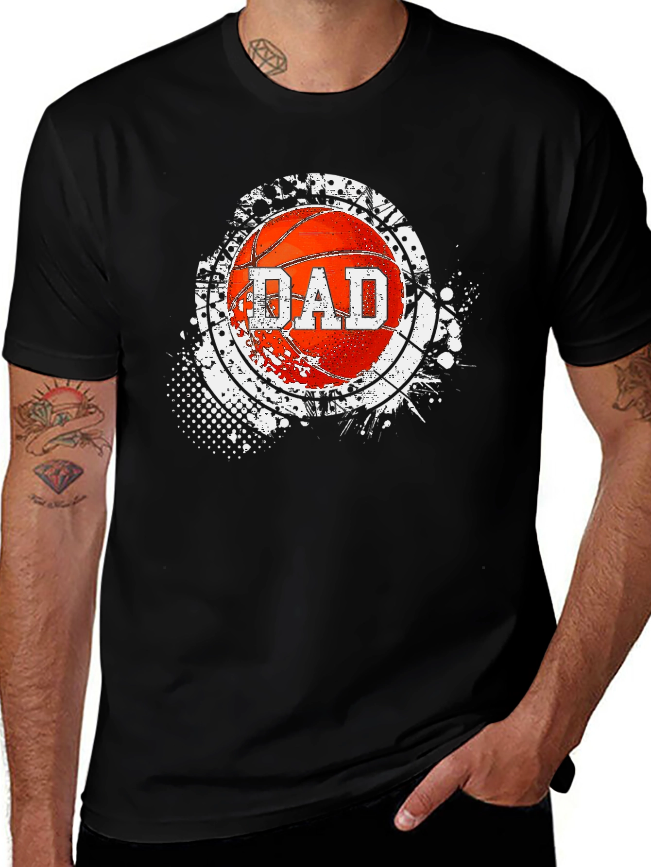Variant 11 of Dad Basketball Graphic T-Shirt
