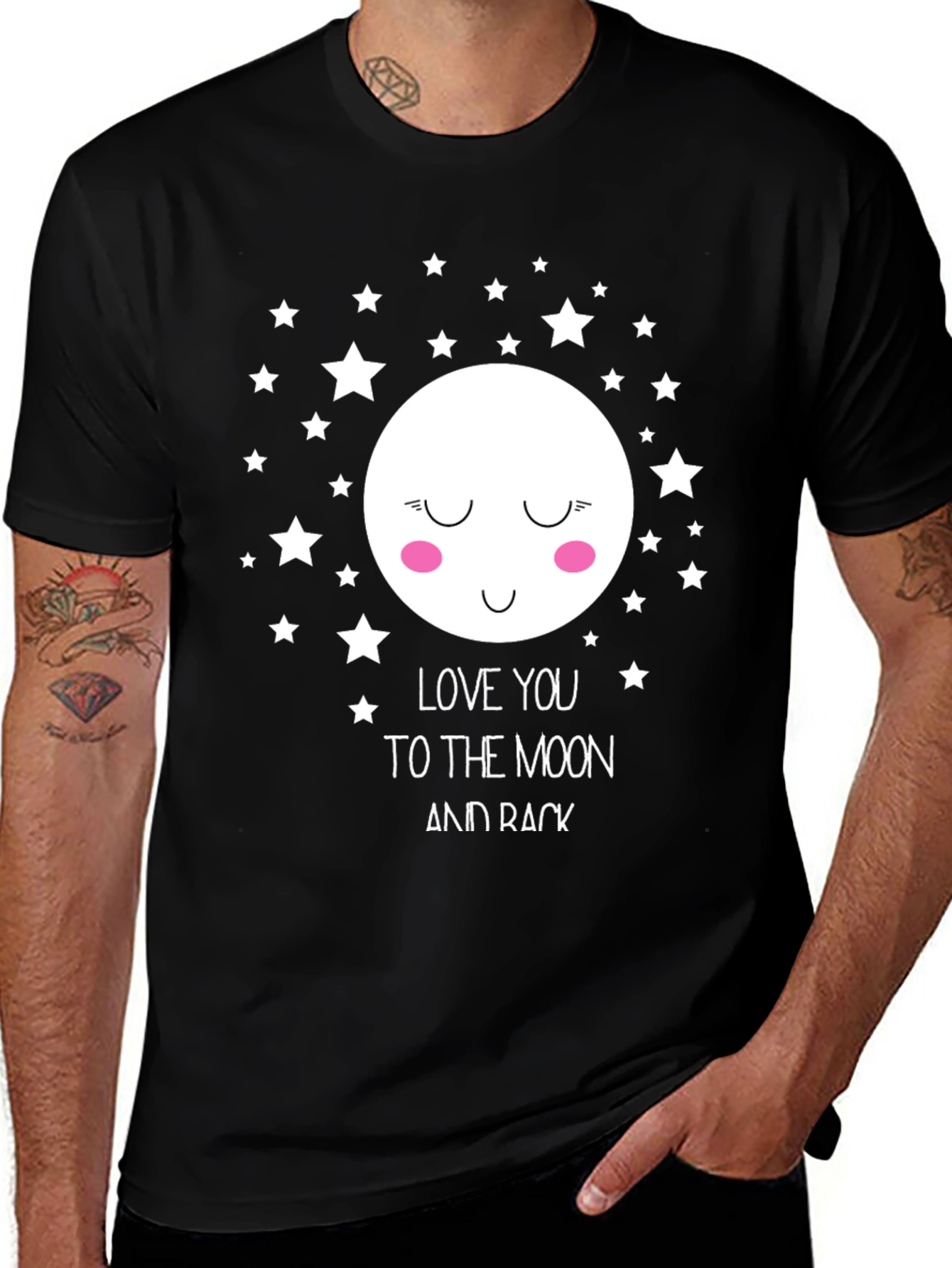 Variant 2 of Love You to the Moon and Back Graphic Tee