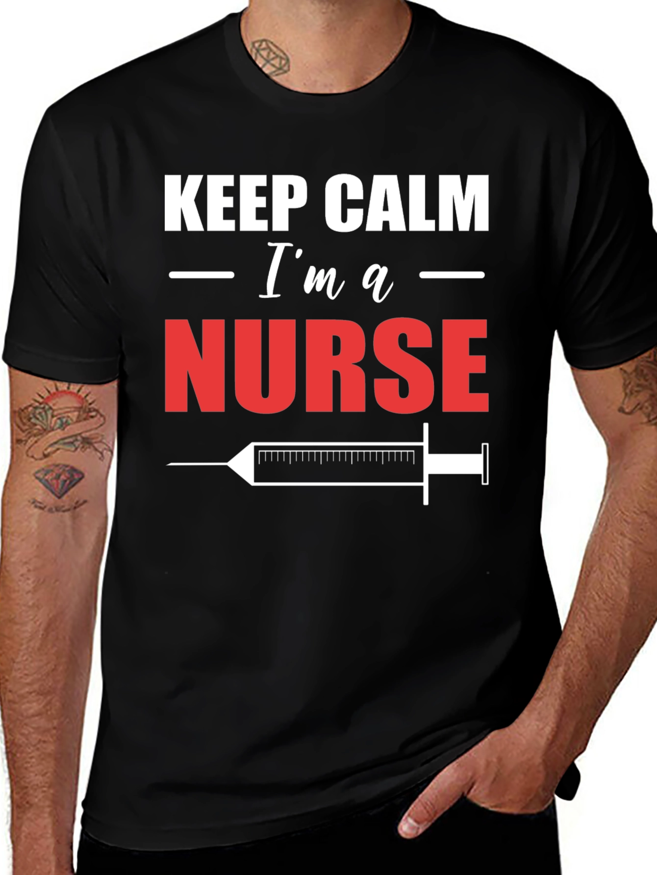 Variant 3 of Keep Calm I'm a Nurse T-Shirt