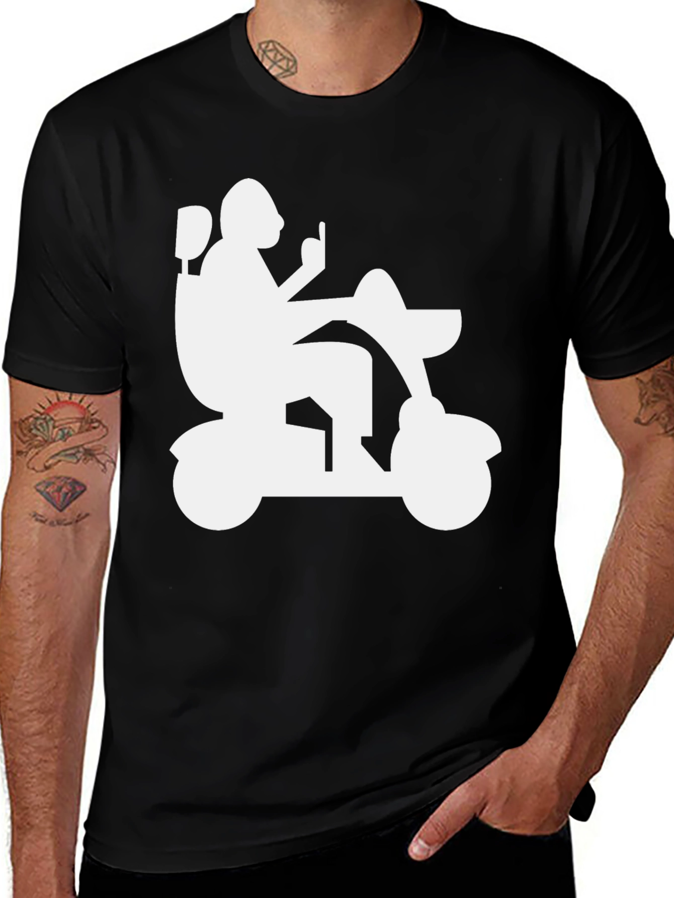 Variant 27 of Mobility Scooter T-Shirt - Funny Wheelchair User Tee