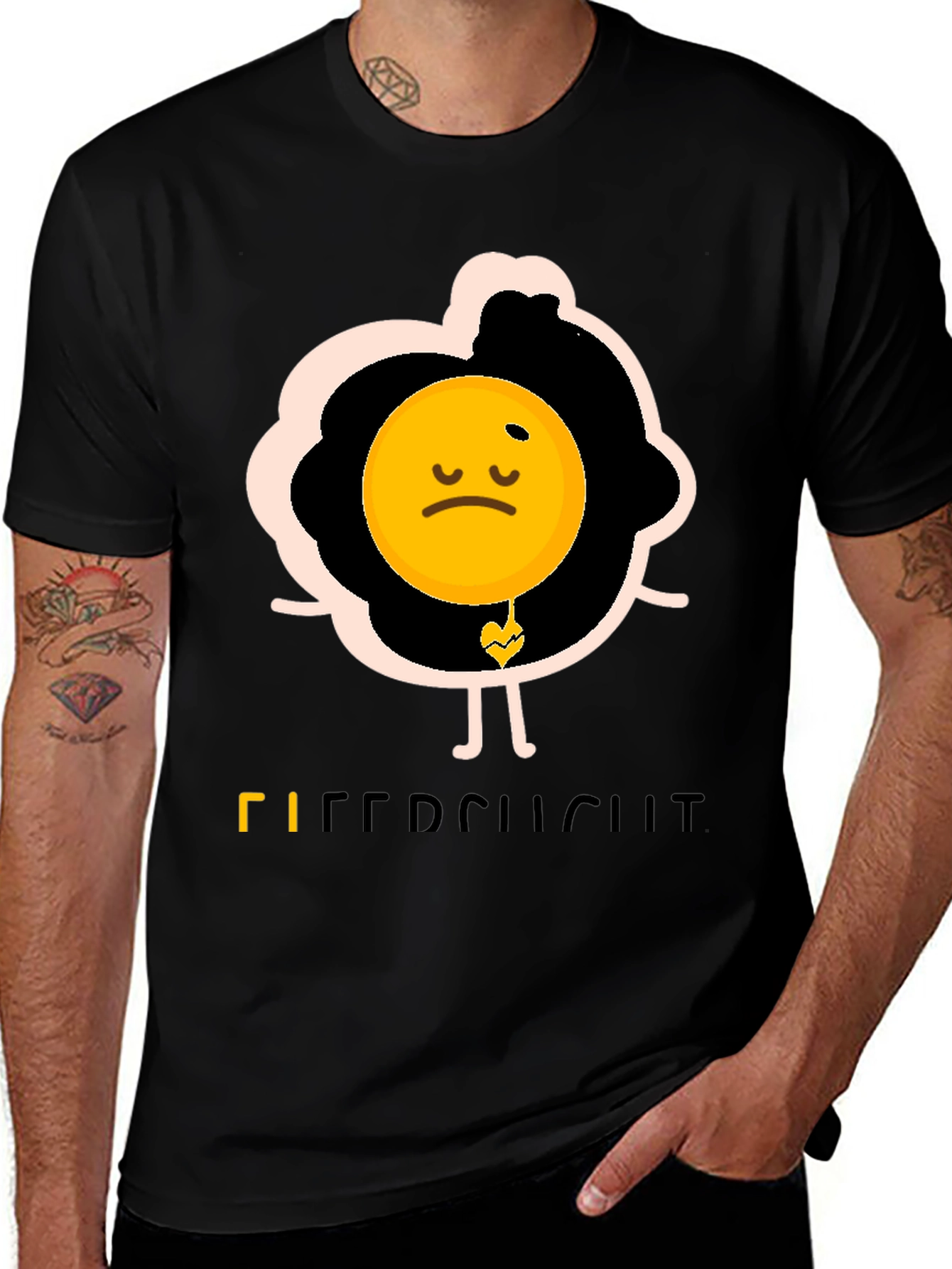 Variant 14 of Sad Egg Graphic Tee - Funny Novelty T-Shirt