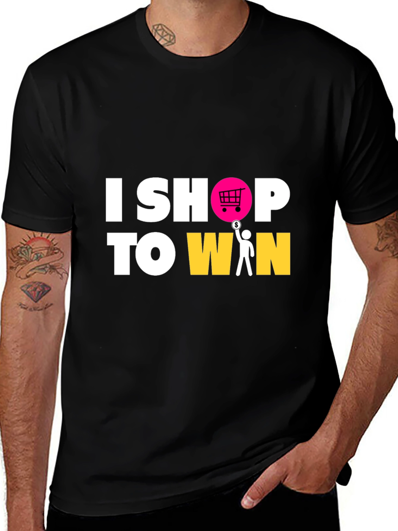 Variant 11 of I SHOP to WIN Graphic T-Shirt