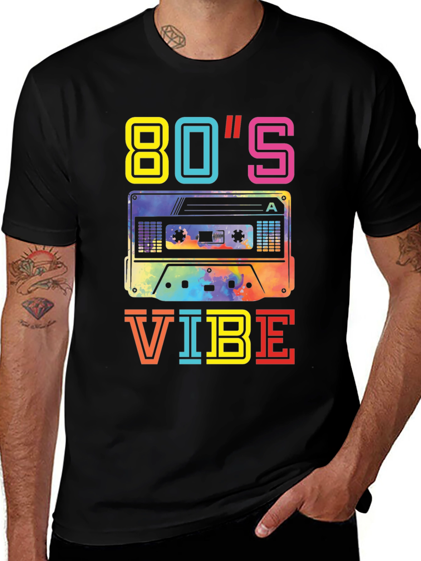 80's Vibe Cassette Tape Graphic T-Shirt