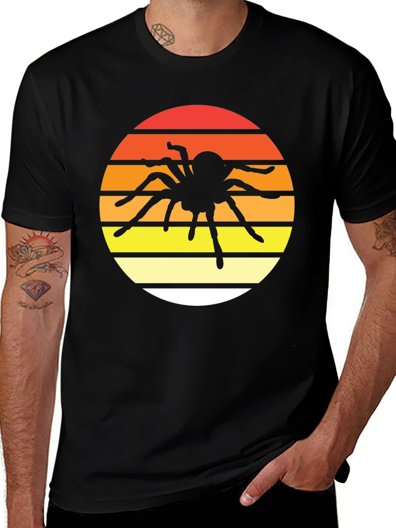 Variant 4 of Spider Sunset Graphic Tee