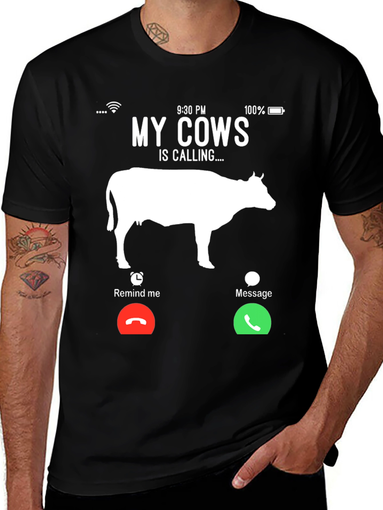 Variant 22 of My Cows Is Calling T-Shirt - Farm Humor Tee