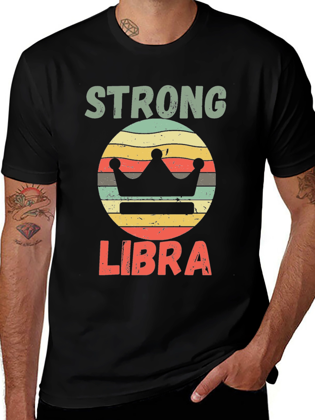 Strong Libra Zodiac Sign T-Shirt
