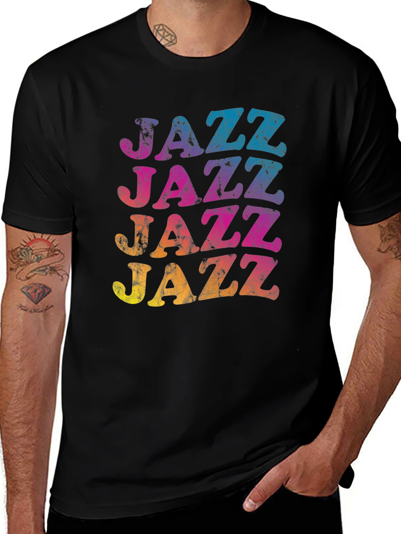 Variant 16 of Retro Jazz Music Graphic T-Shirt - Vintage Style Tee