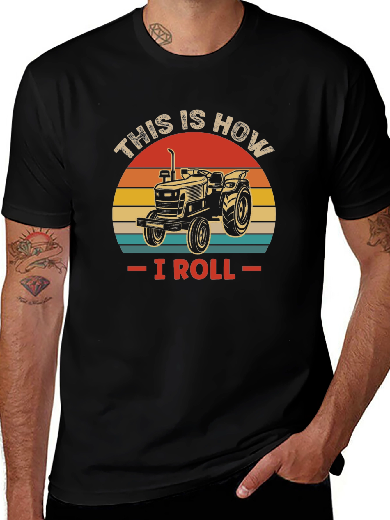 Variant 10 of This is How I Roll Tractor T-Shirt