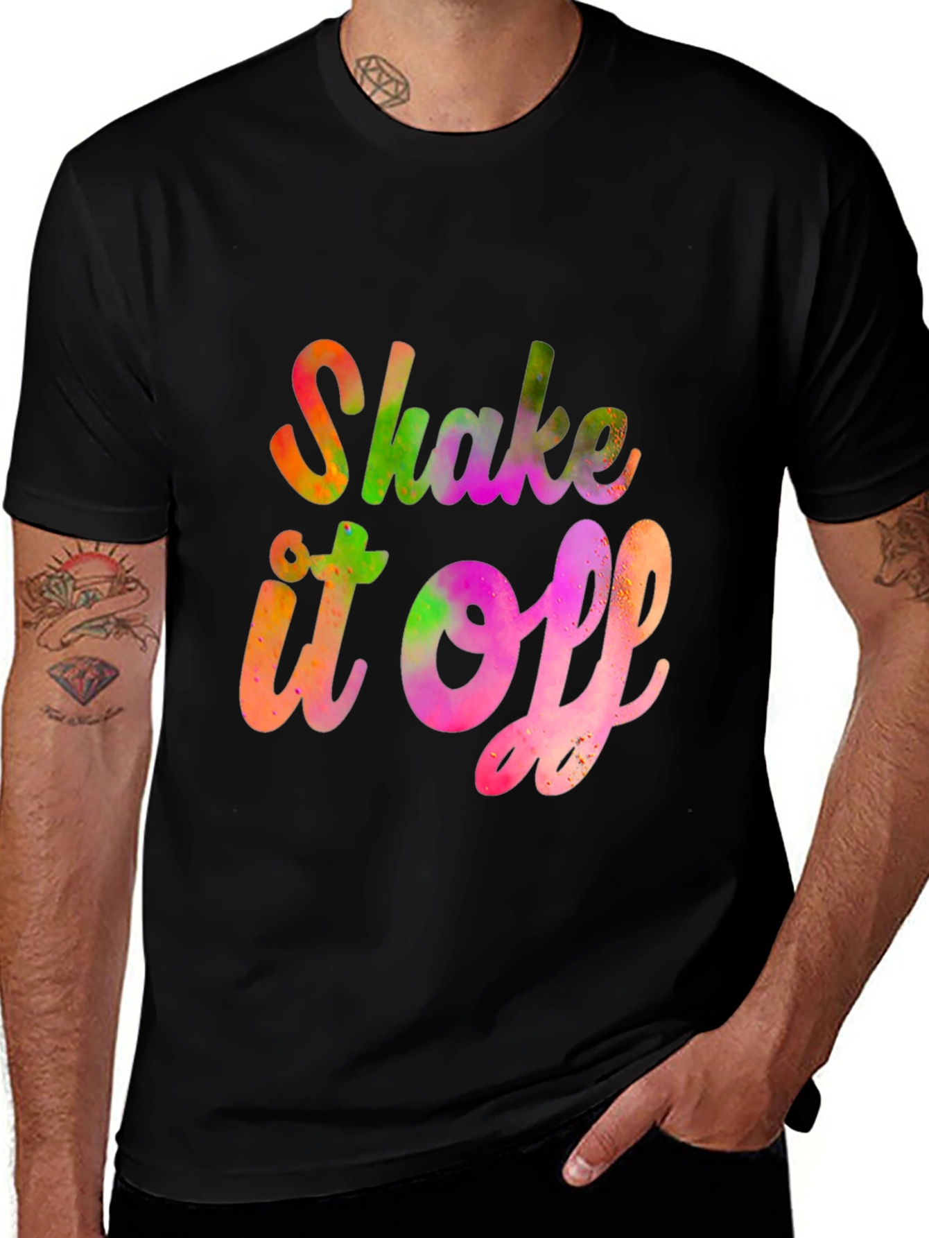Variant 6 of Shake It Off Graphic Tee - Vibrant Trendy Design
