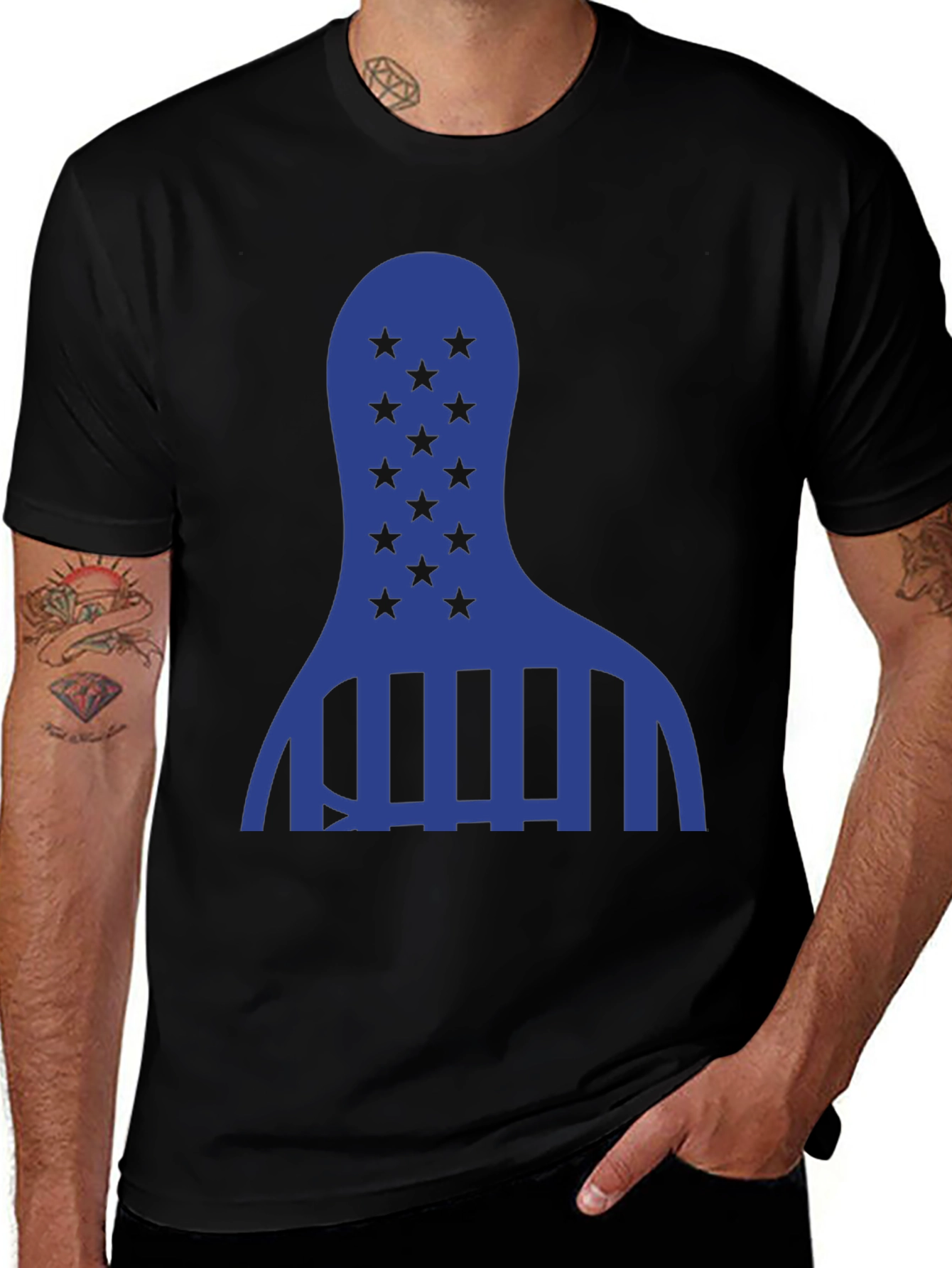 Variant 6 of Stars and Stripes Graphic Tee - Patriotic Style