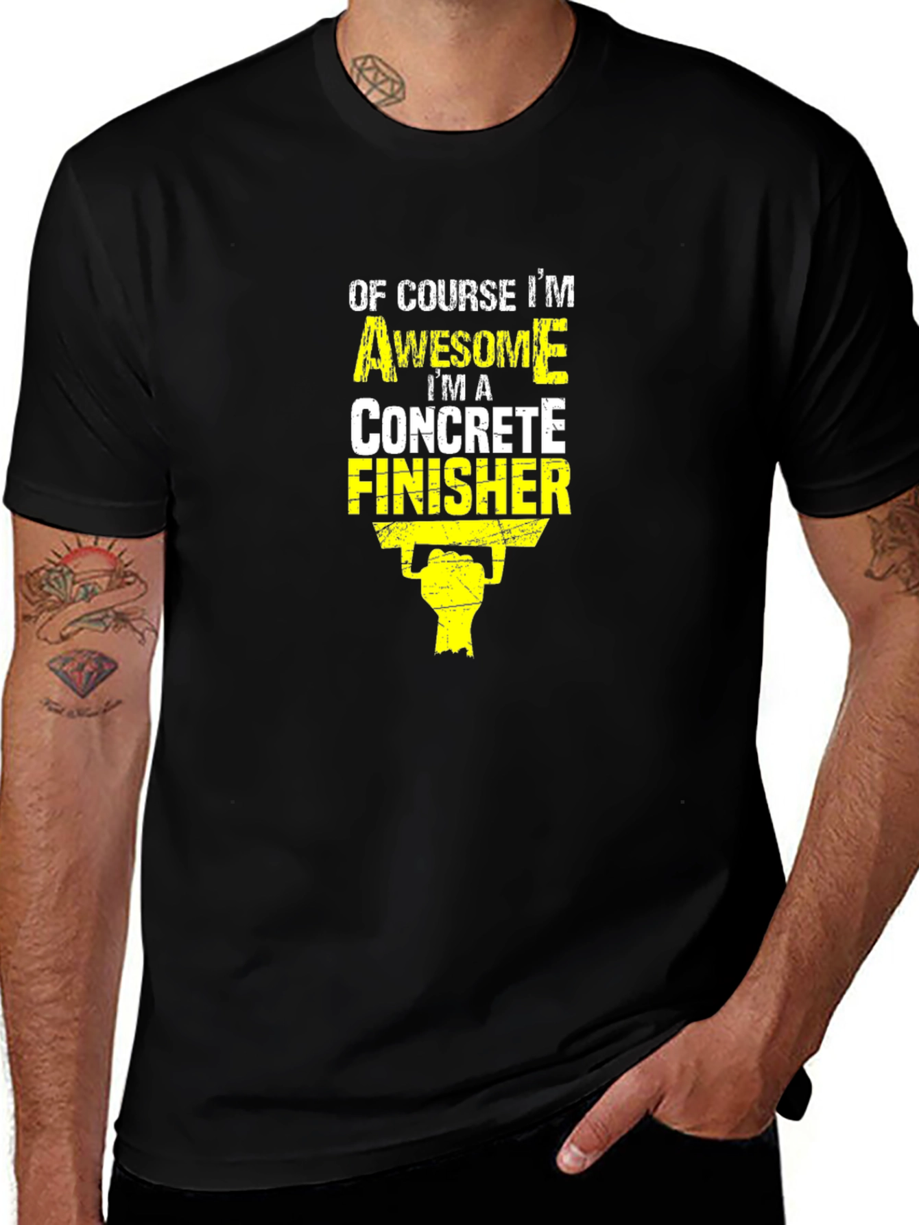 Awesome Concrete Finisher Graphic T-Shirt