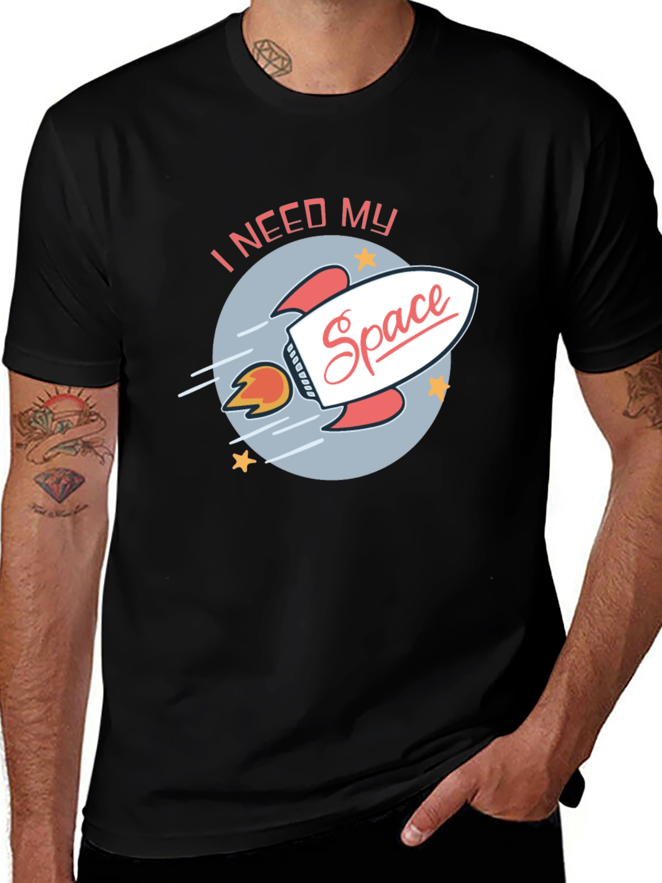 Variant 2 of I Need My Space Graphic T-Shirt
