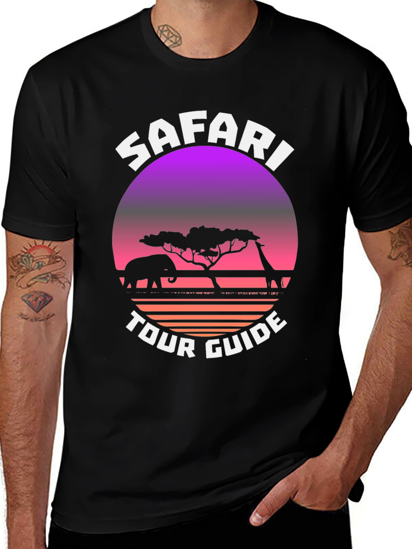 Variant 18 of Safari Tour Guide Graphic T-Shirt
