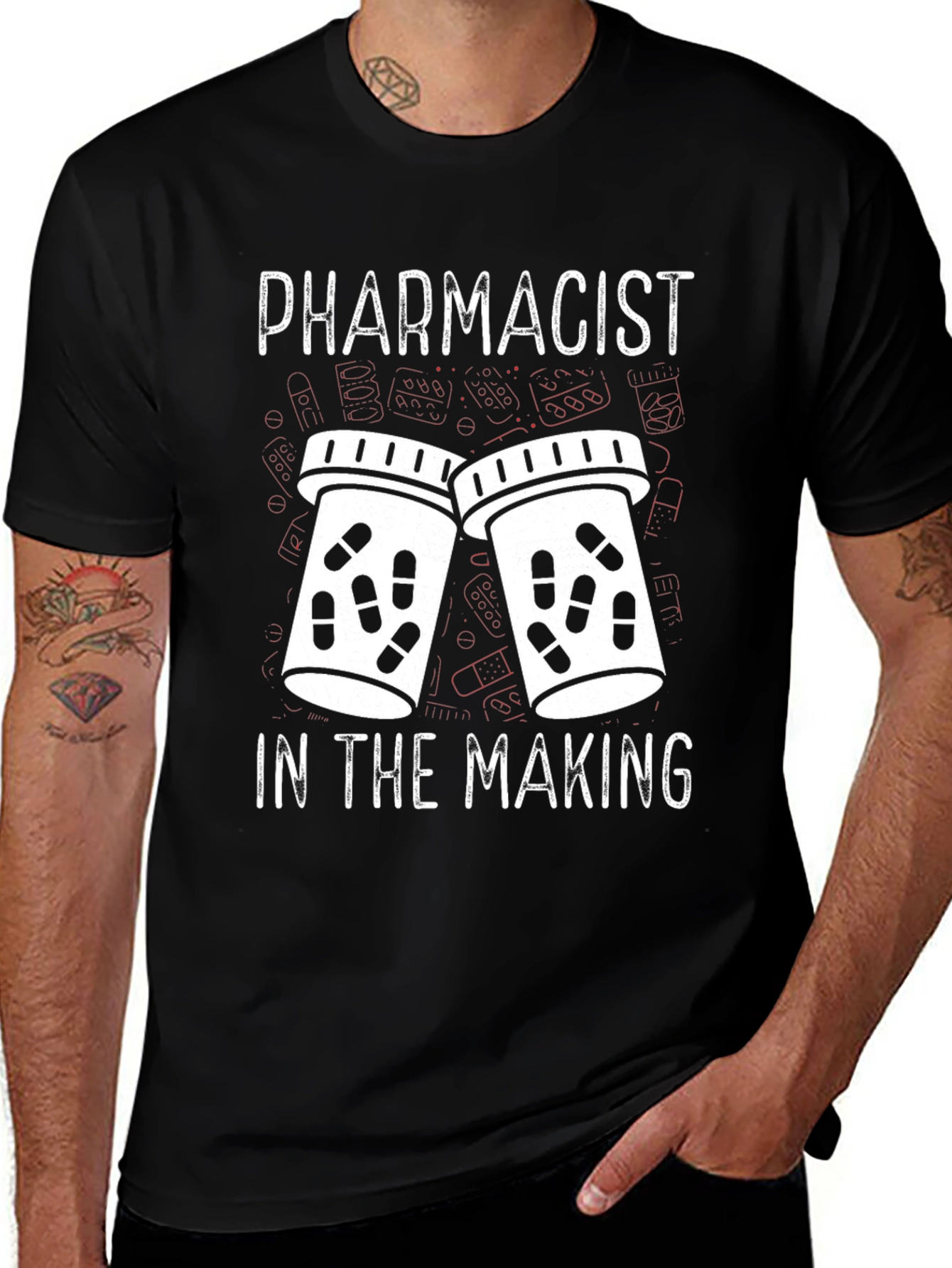 Variant 13 of Pharmacist in the Making Graphic T-Shirt