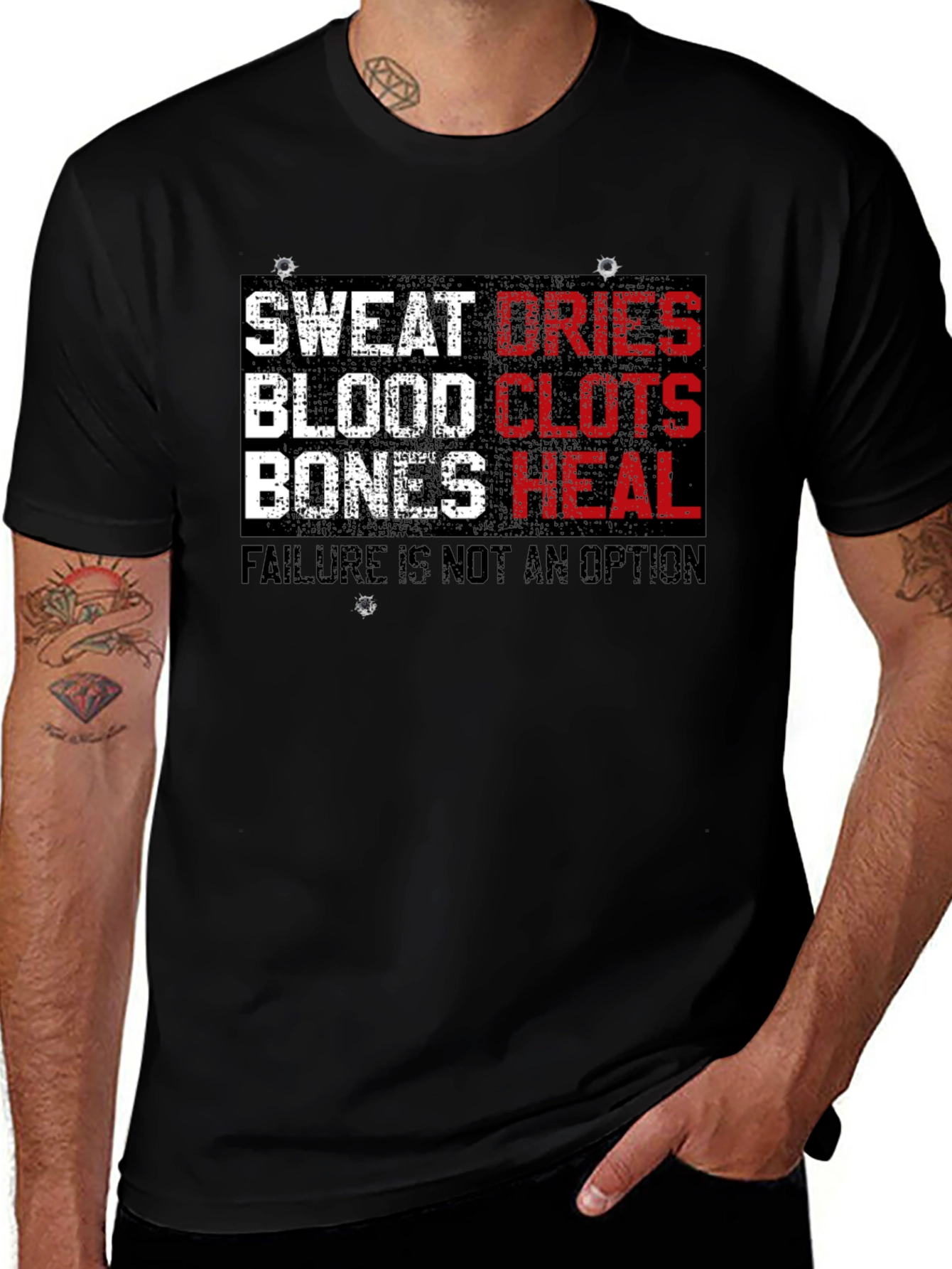 Variant 16 of Sweat Dries Blood Clots Bones Heal T-Shirt