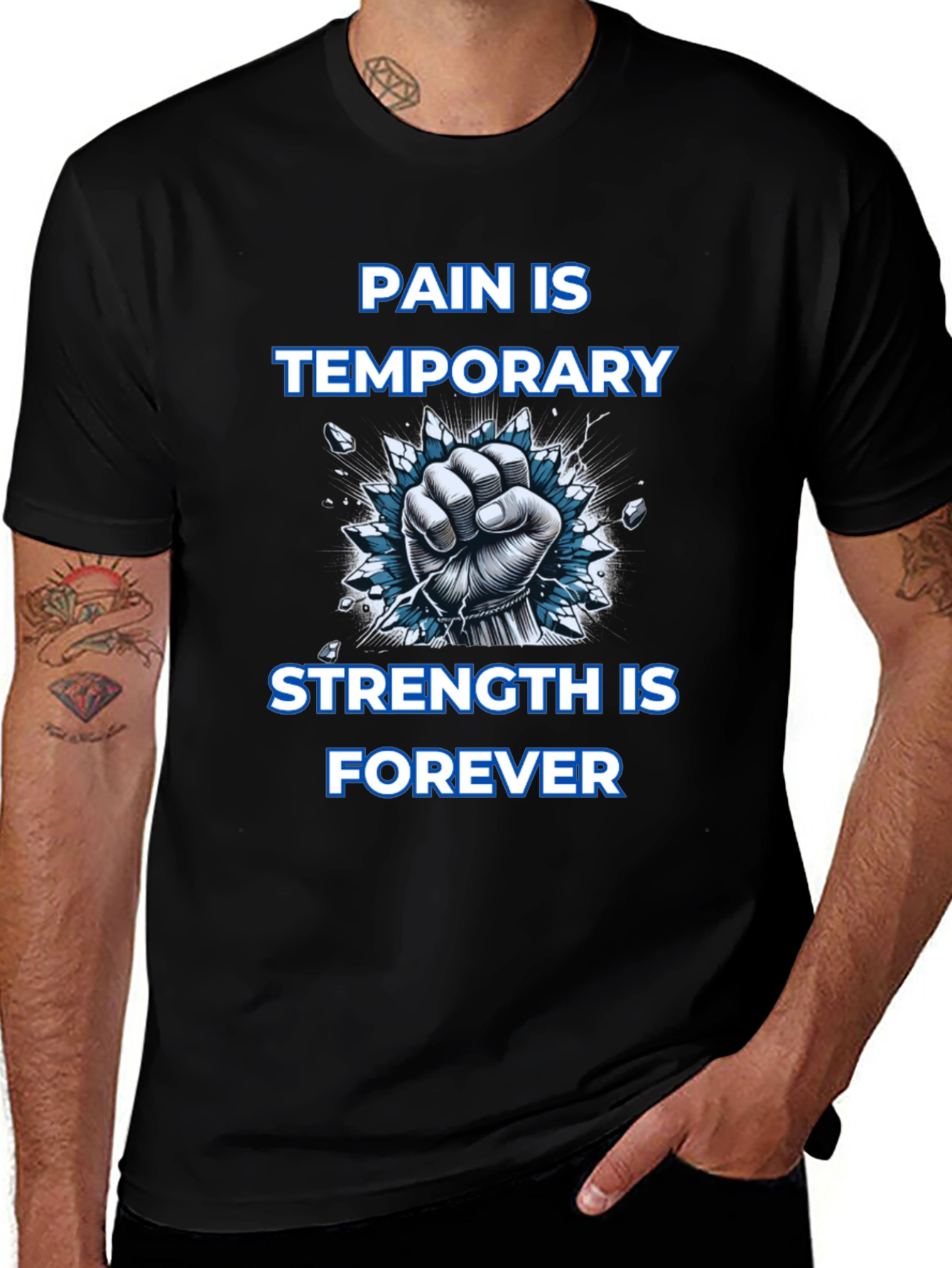 Variant 26 of Pain is Temporary Graphic T-Shirt