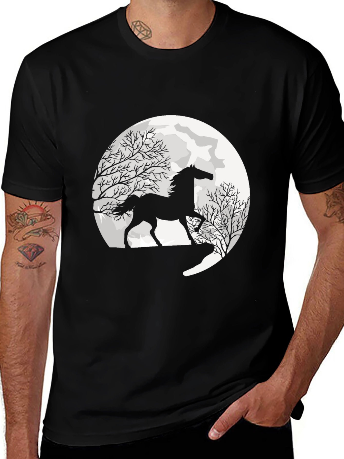 Variant 7 of Horse Silhouette T-Shirt