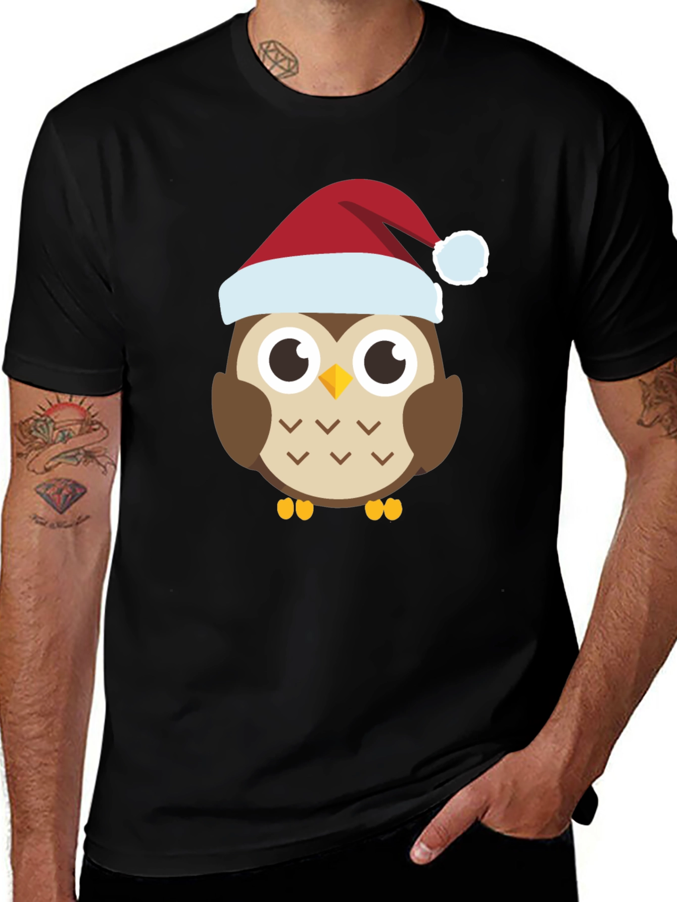 Variant 16 of Festive Owl Tee - Holiday Cheer