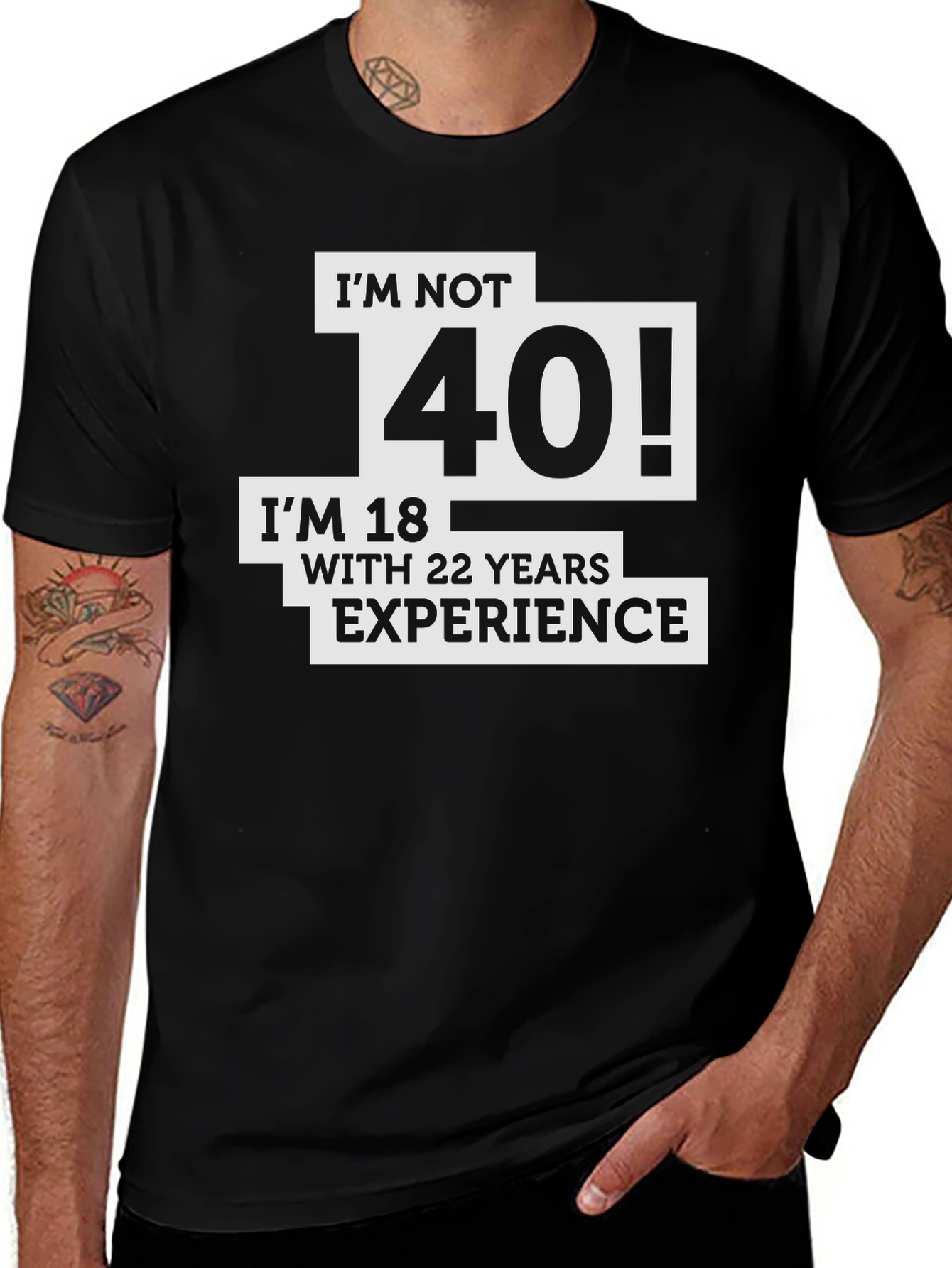 Variant 20 of Funny 40th Birthday Graphic T-Shirt