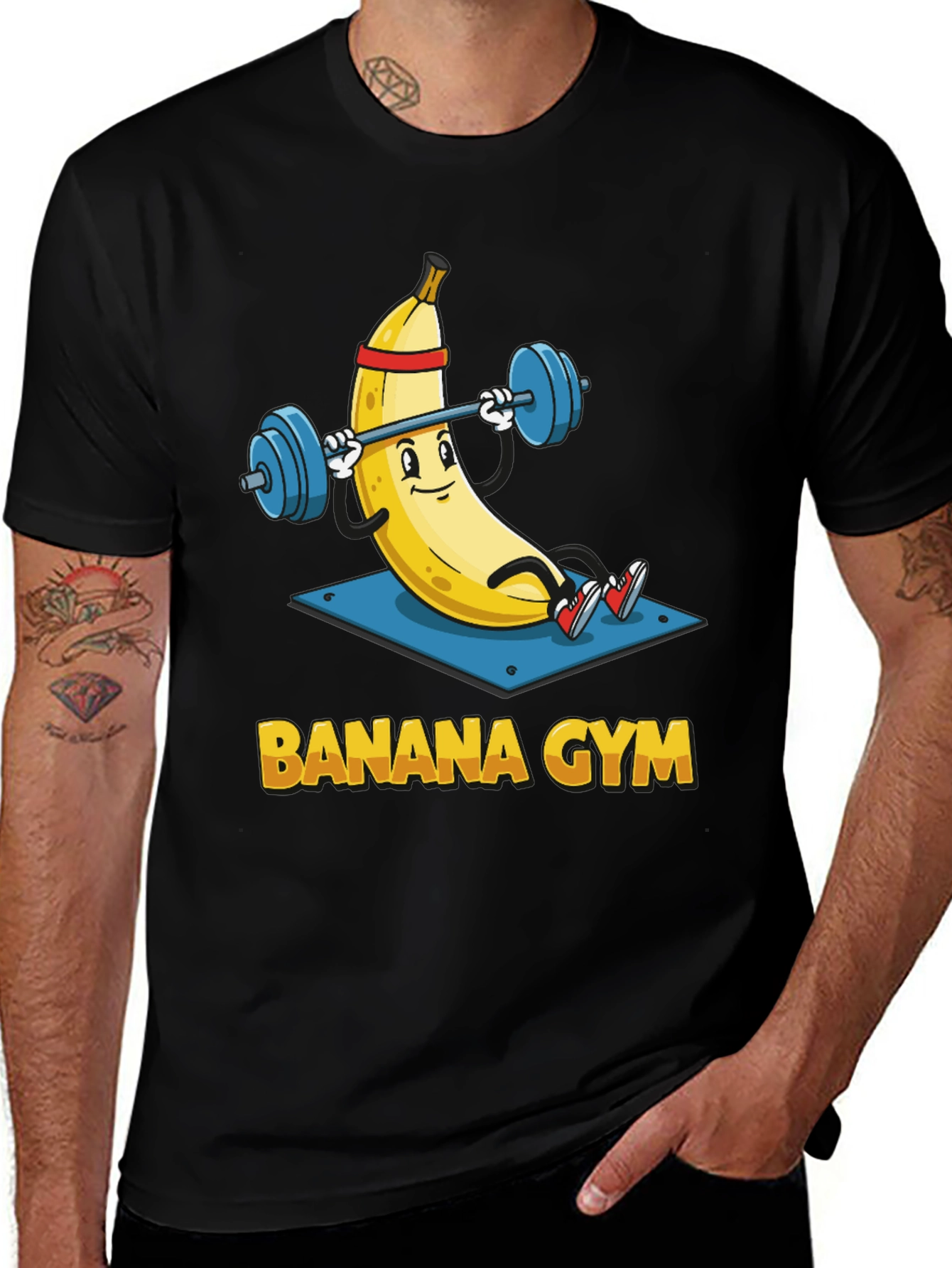 Variant 19 of Banana Gym T-Shirt - Funny Workout Apparel