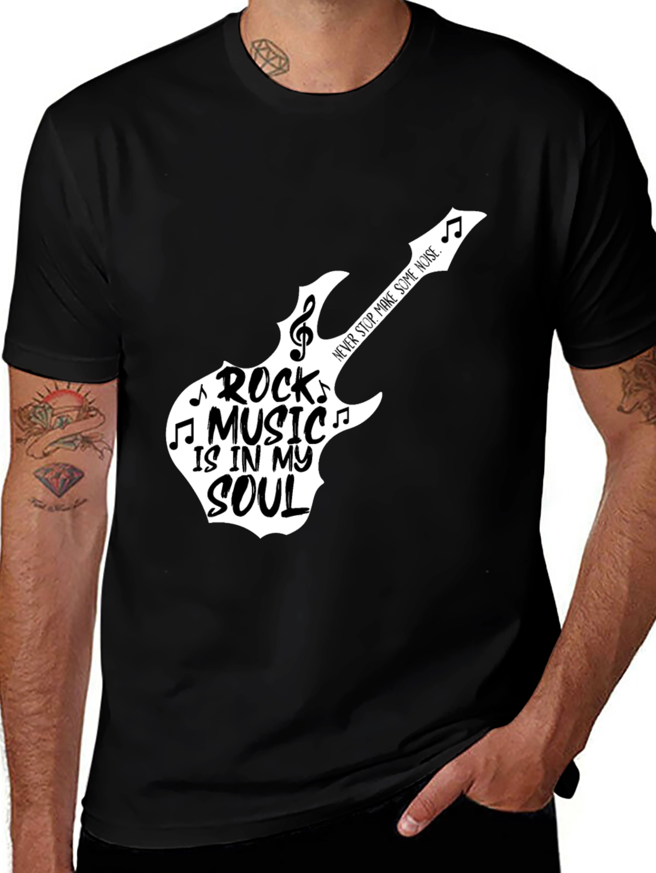 Variant 3 of Rock Music Soul Graphic T-Shirt