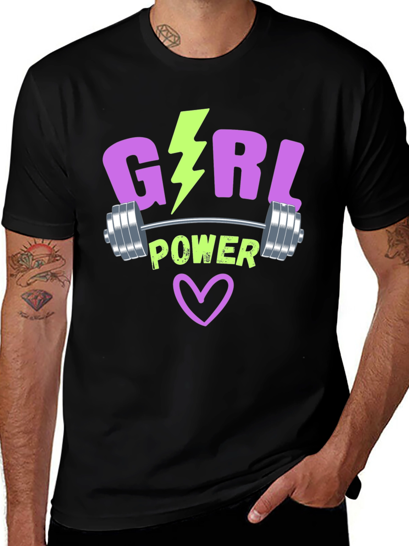 Variant 30 of Girl Power Workout T-Shirt