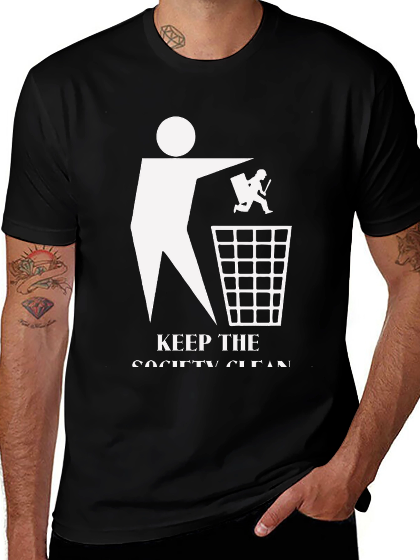 Variant 24 of Keep The Society Clean Graphic Tee