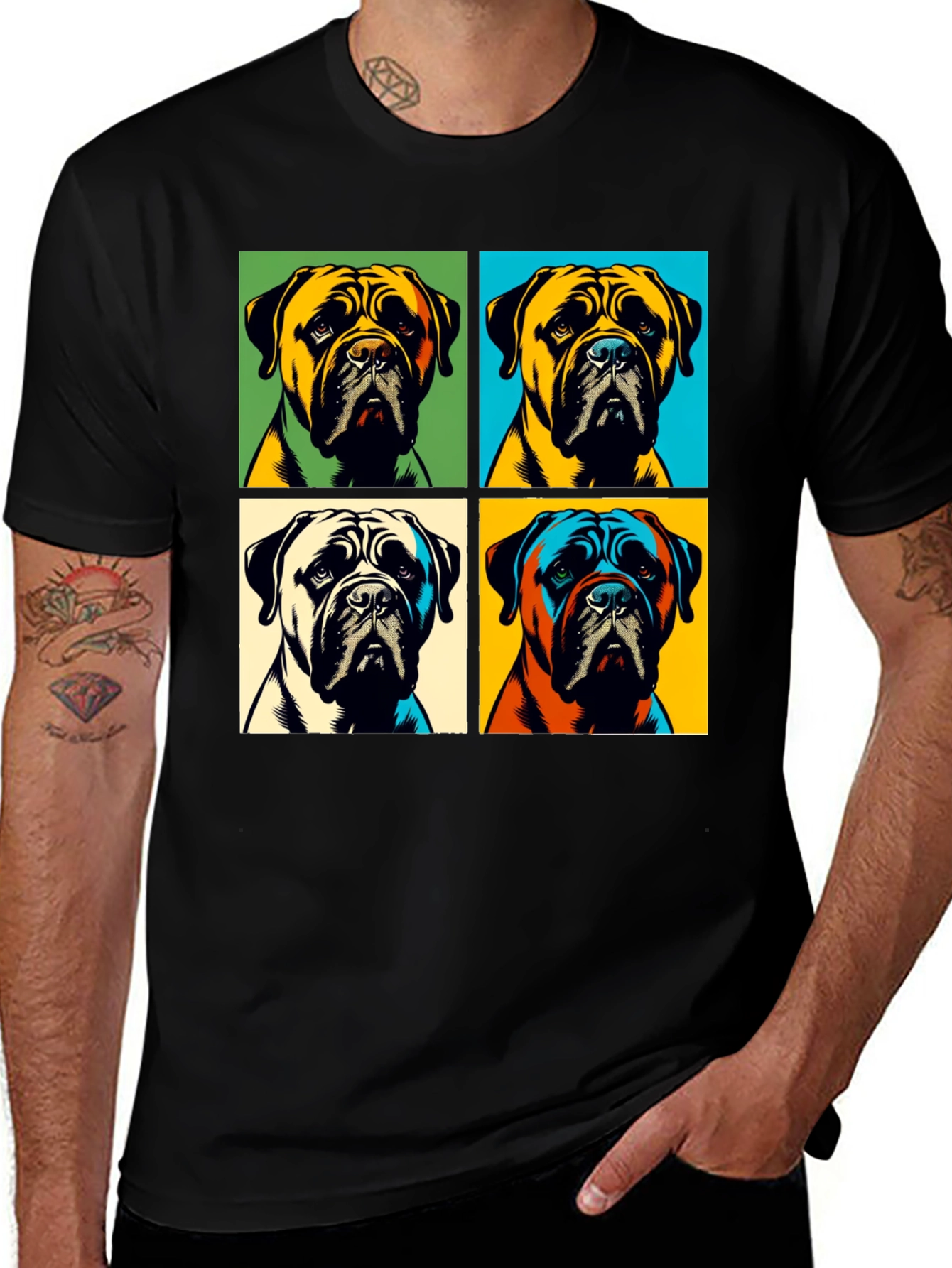 Variant 18 of Pop Art Dog T-Shirt - Stylish Graphic Tee