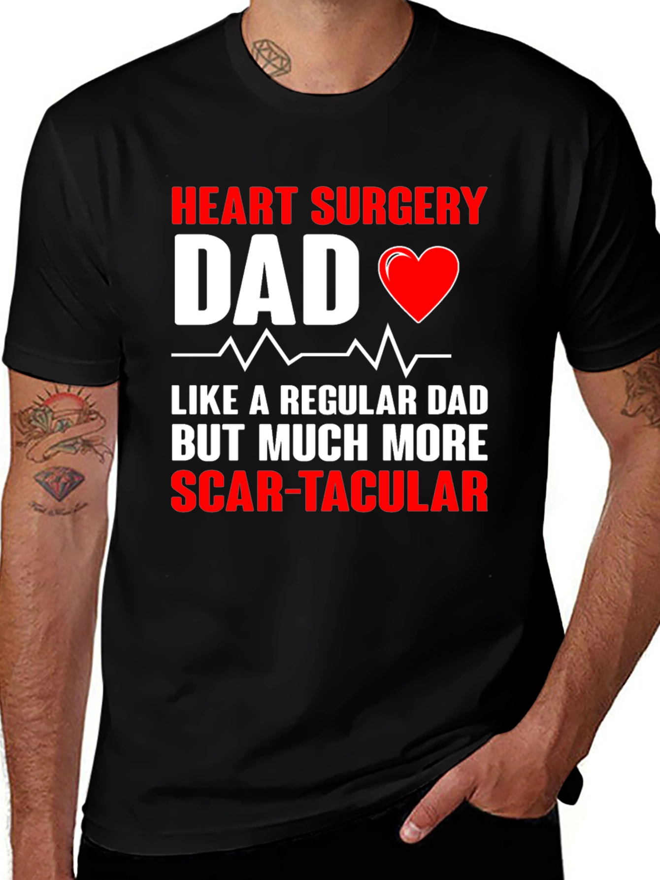 Variant 4 of Heart Surgery Dad Graphic Tee