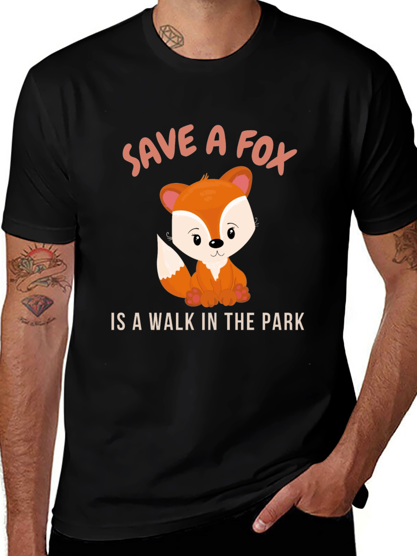 Variant 30 of Save a Fox T-Shirt - Animal Lover Tee