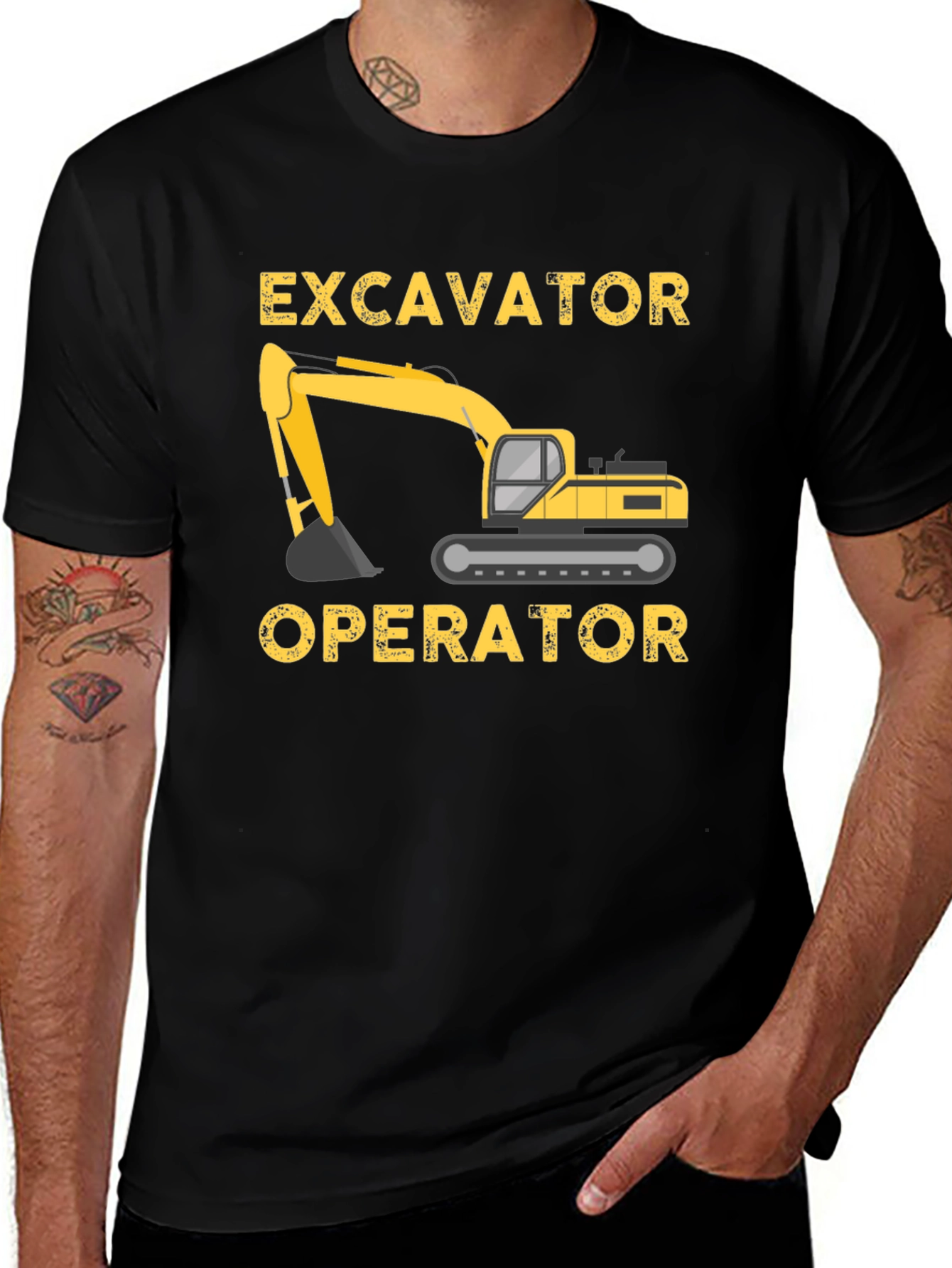 Variant 20 of Excavator Operator T-Shirt - Heavy Equipment Graphic Tee