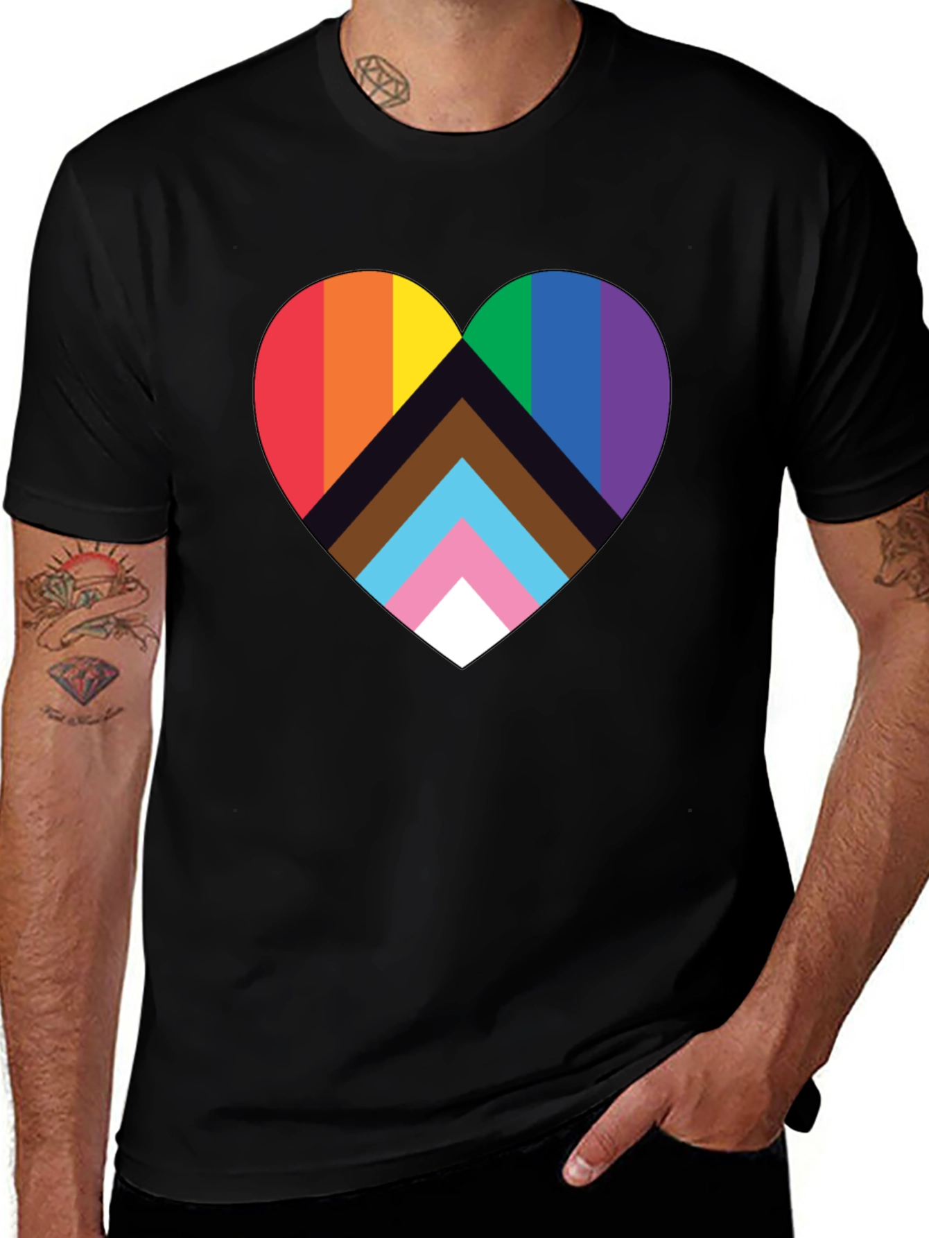 Pride Heart Graphic Tee - Love is Love!