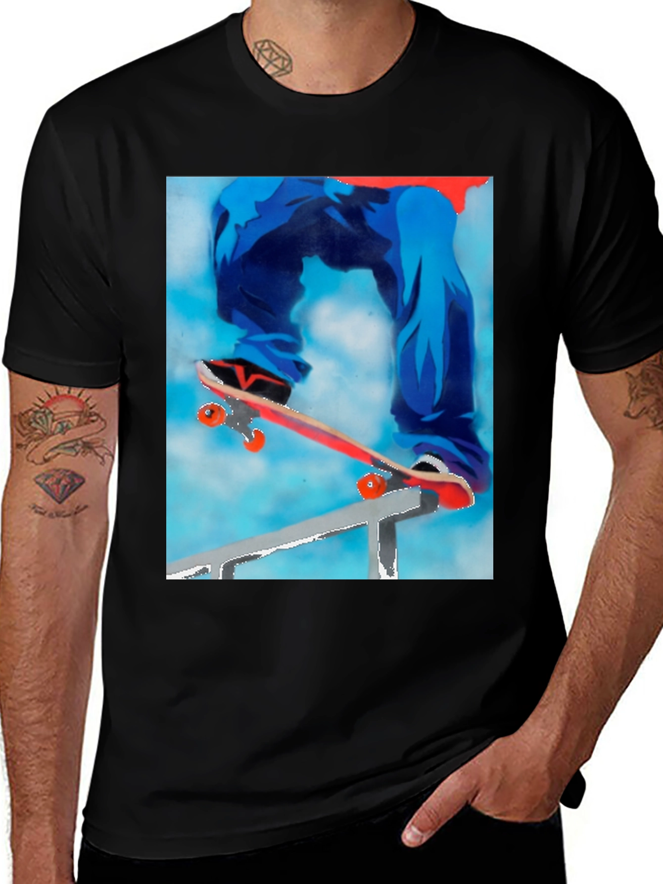 Variant 19 of Skateboarding Graphic T-Shirt - Cool Streetwear Style