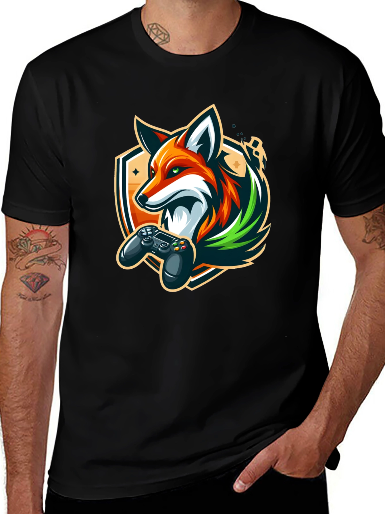 Variant 15 of Gamer Fox Graphic Tee