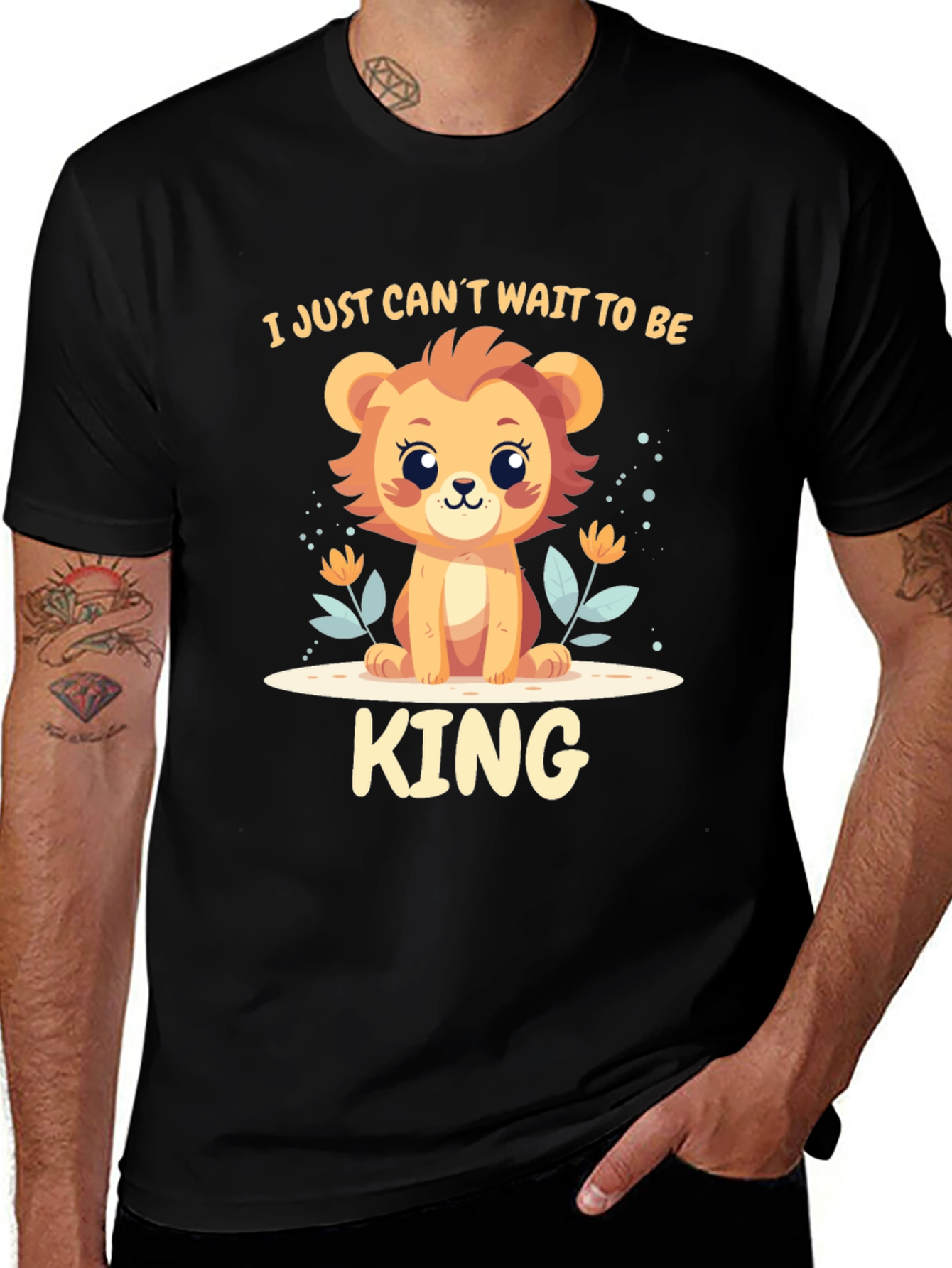I Just Can't Wait To Be King Cute Lion T-Shirt