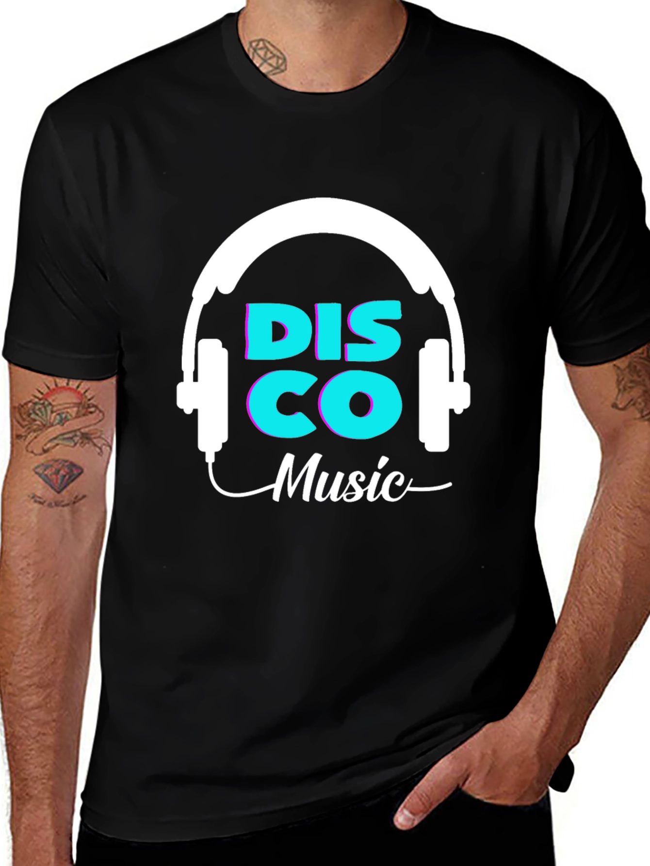 Variant 7 of Disco Music Graphic T-Shirt