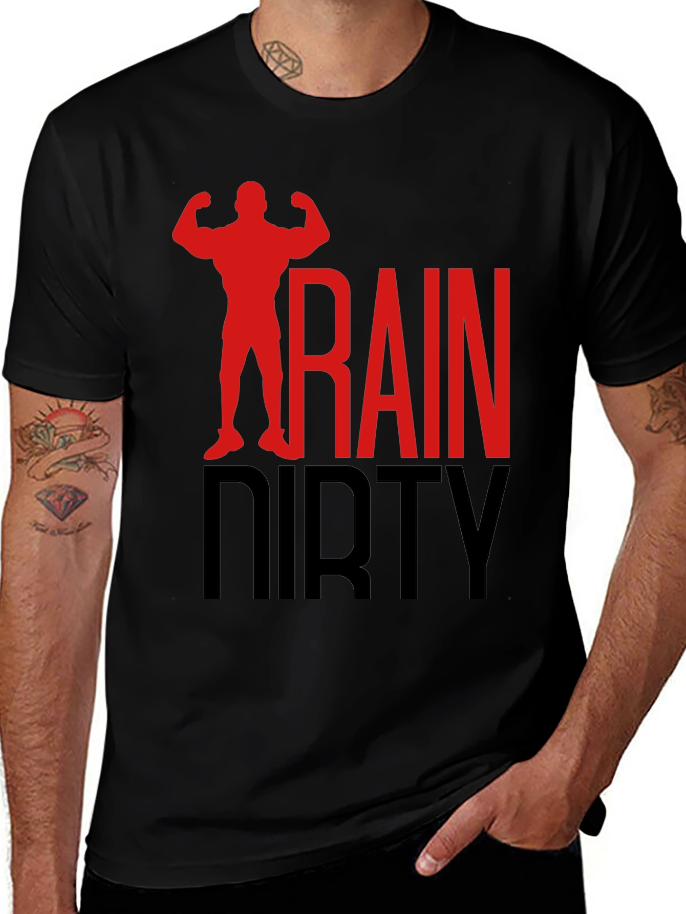Variant 14 of Train Dirty Black Graphic T-Shirt