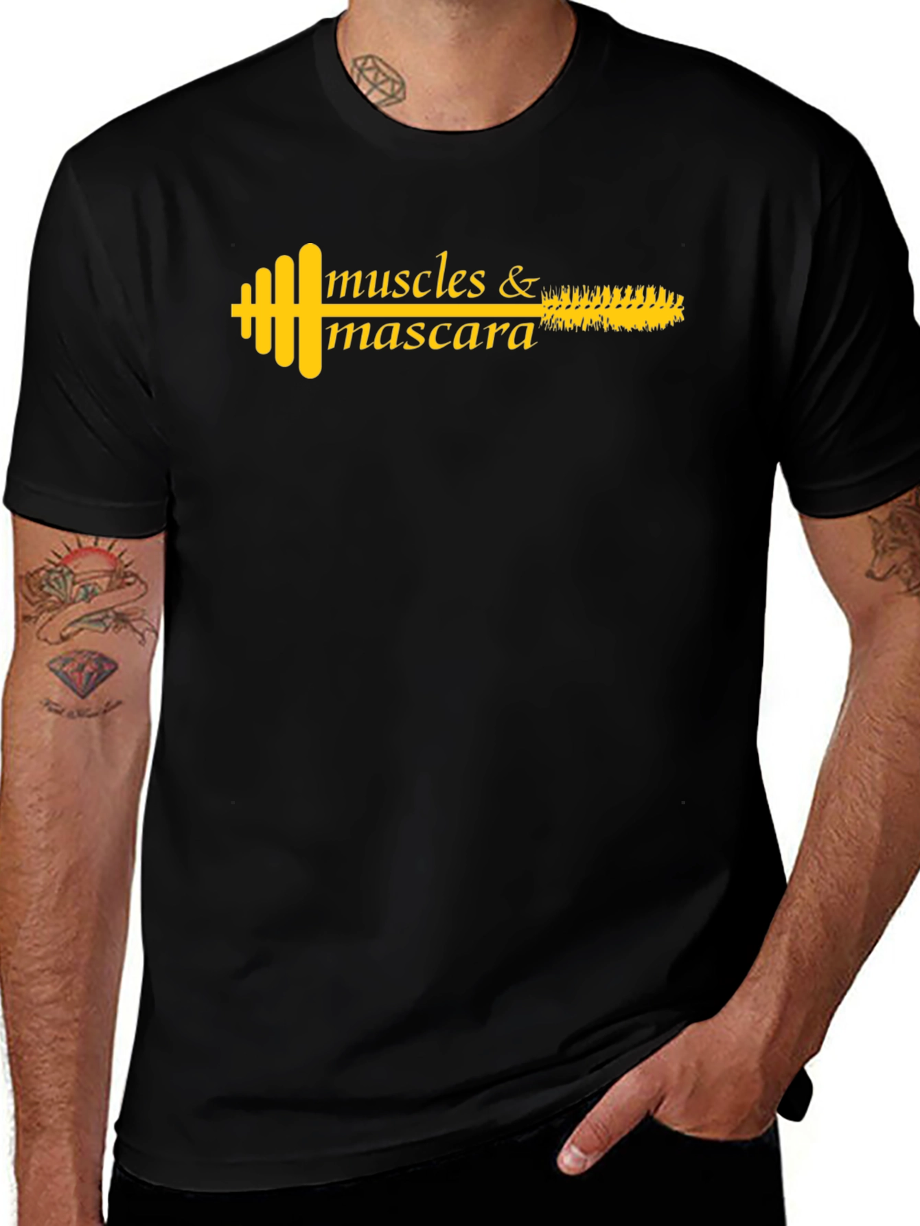 Muscles & Mascara Graphic T-Shirt - Fitness Fashion
