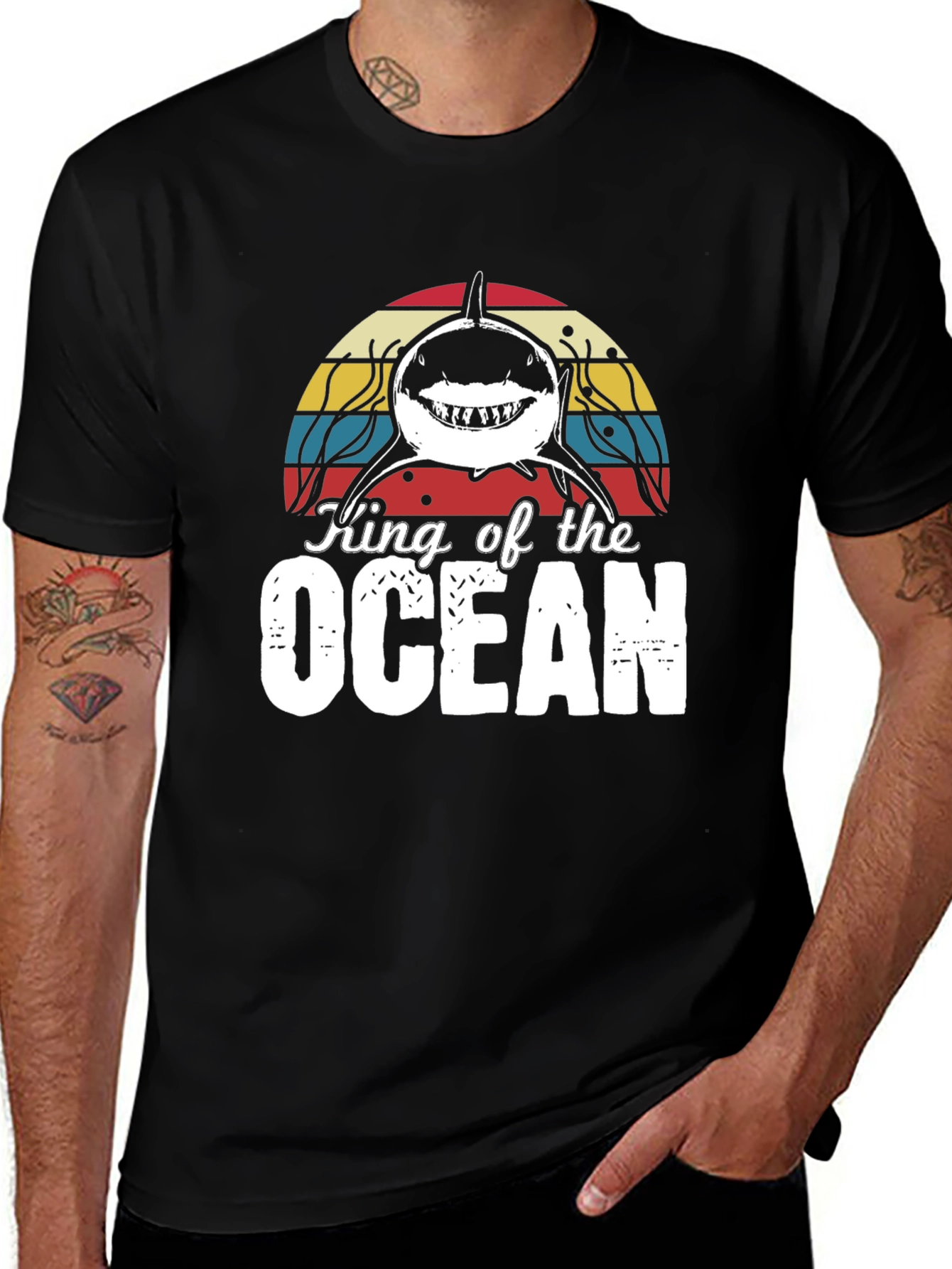 Variant 23 of King of the Ocean Shark Graphic Tee