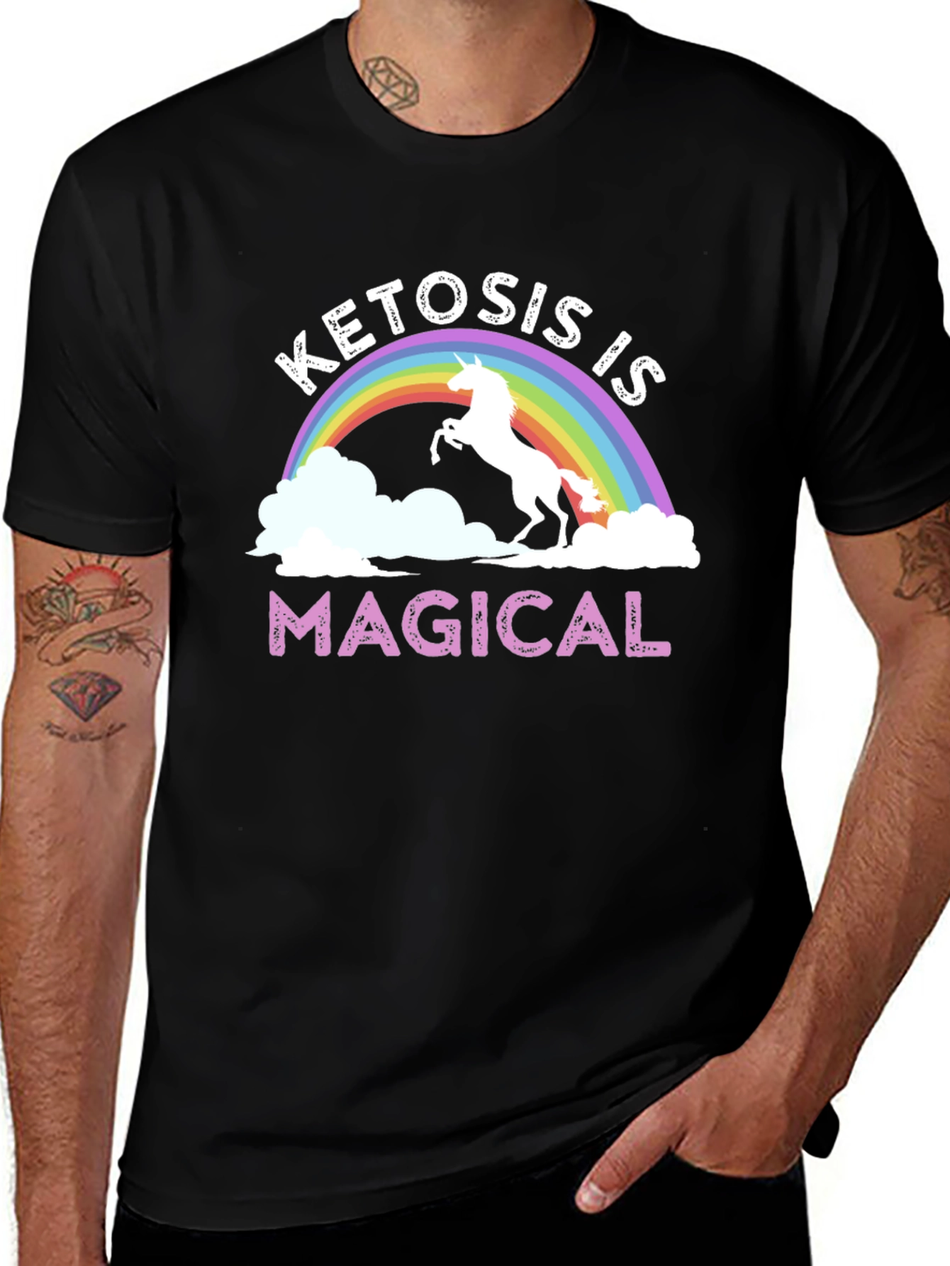 Variant 23 of Ketosis is Magical T-Shirt Rainbow Unicorn