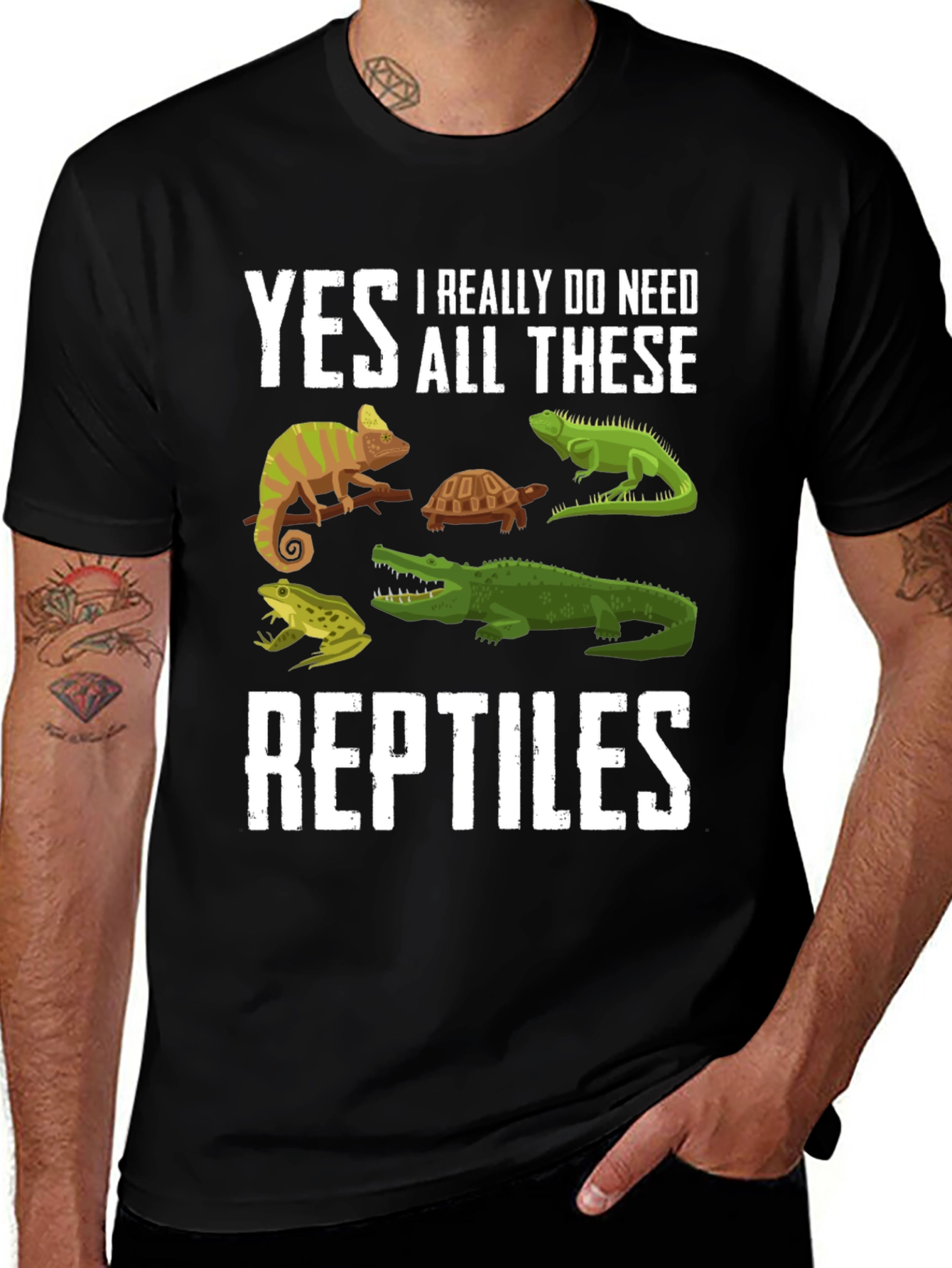 Variant 13 of Reptile Lover T-Shirt: Yes, I Need All These!