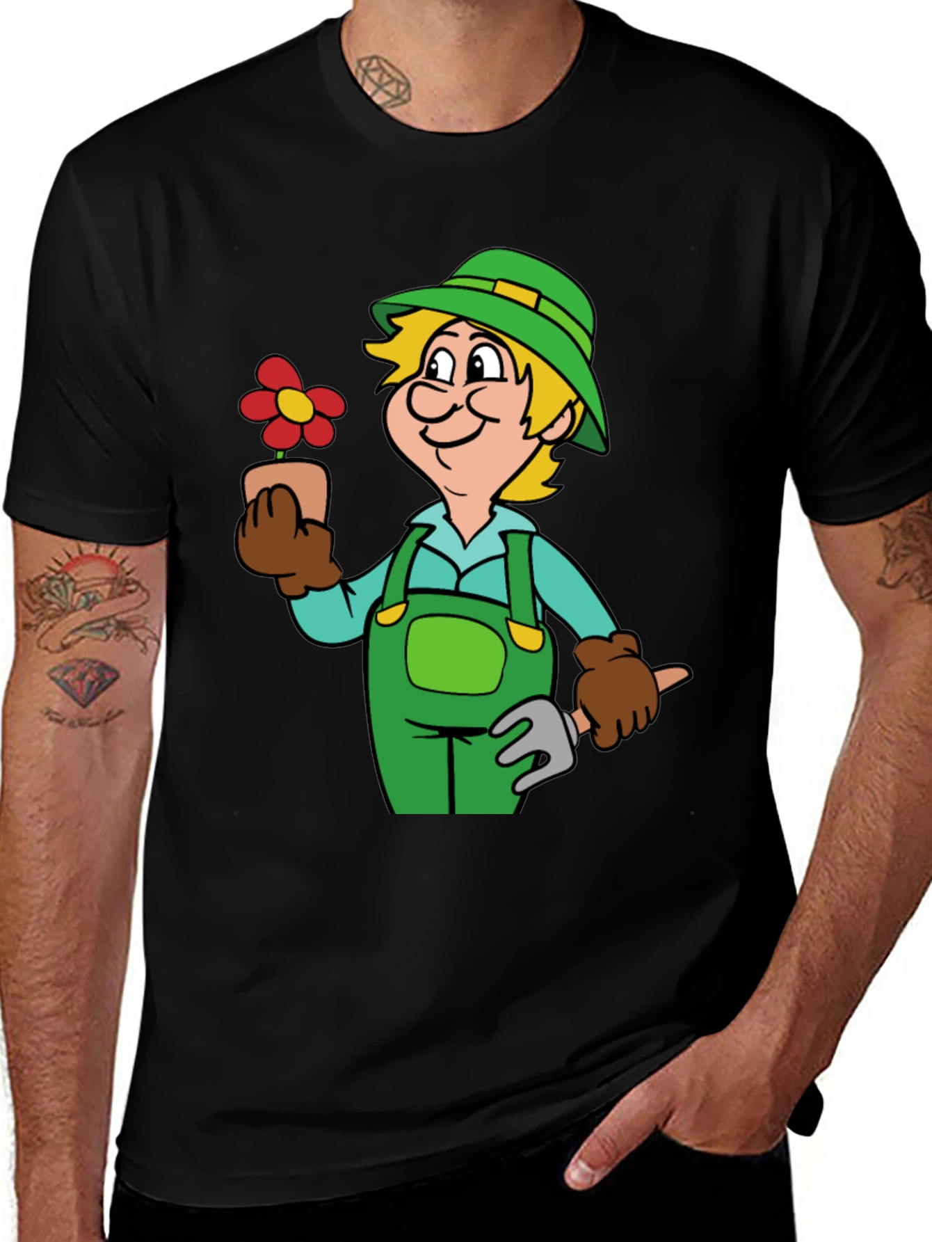 Variant 20 of Gardener Cartoon Graphic T-Shirt