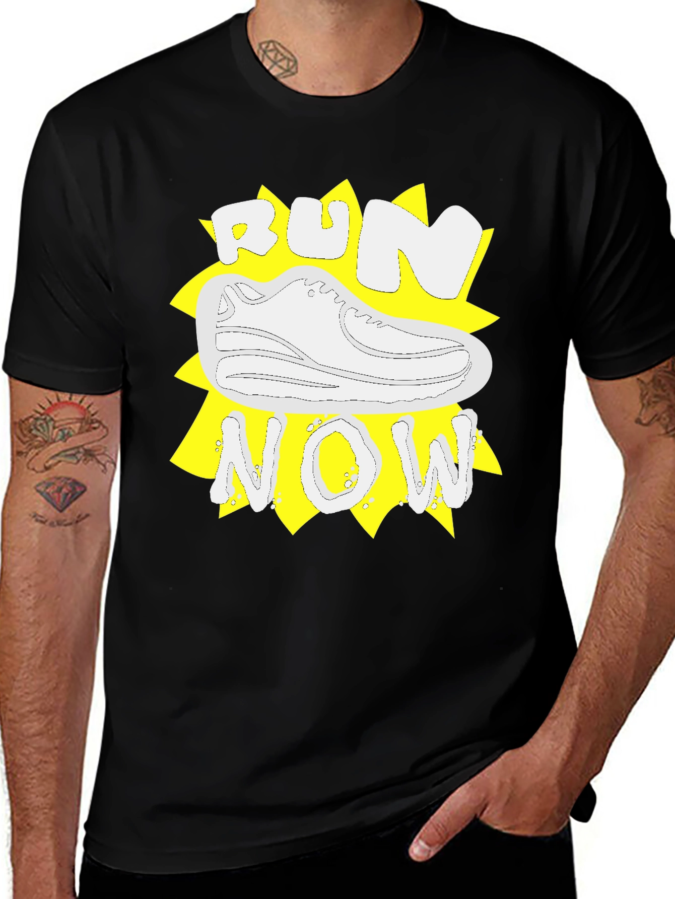 Run Now Graphic Tee - Athletic Style