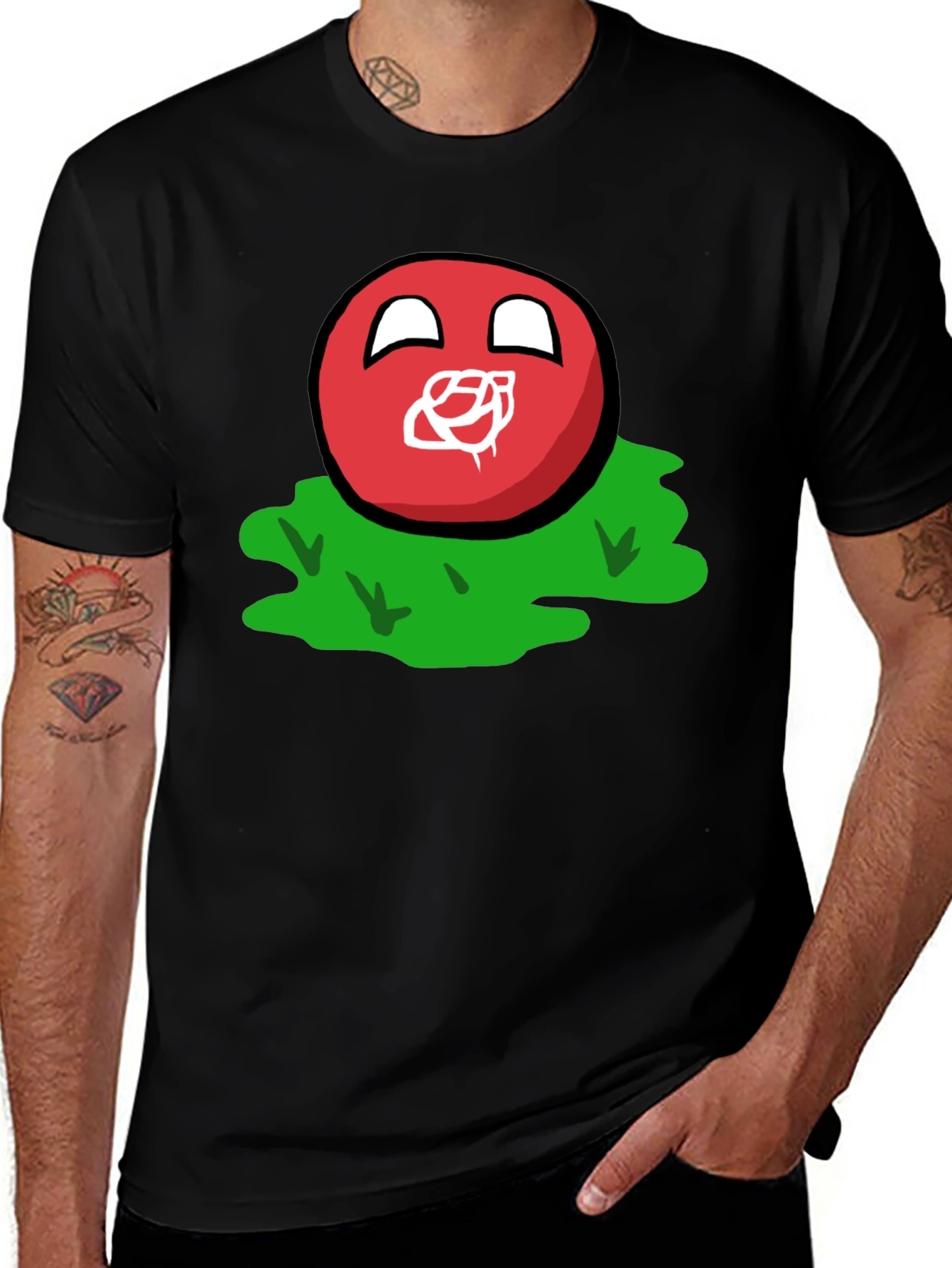 Polandball T-Shirt - Humorous Countryball Design