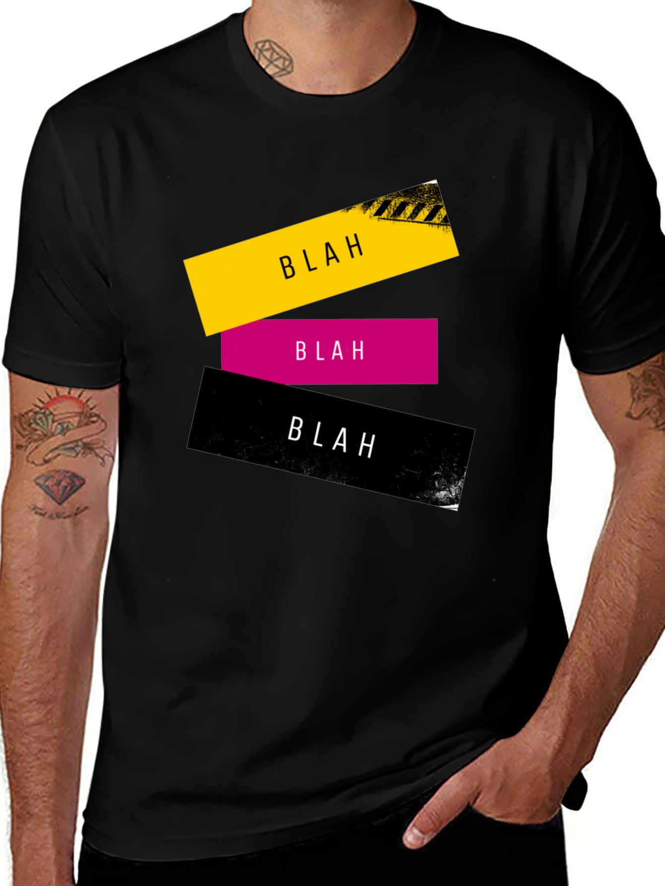 Variant 6 of Blah Graphic Print Tee - Casual Cool T-Shirt