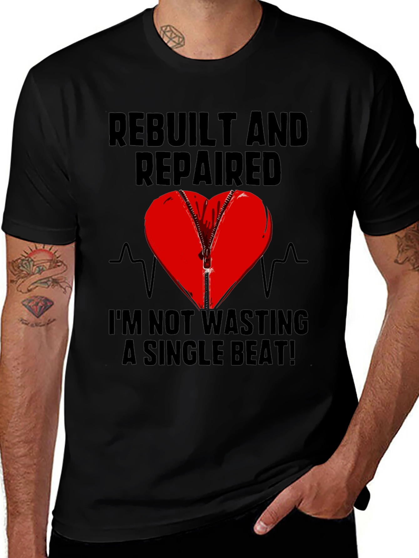 Variant 8 of Rebuilt & Repaired Heartbeat Tee