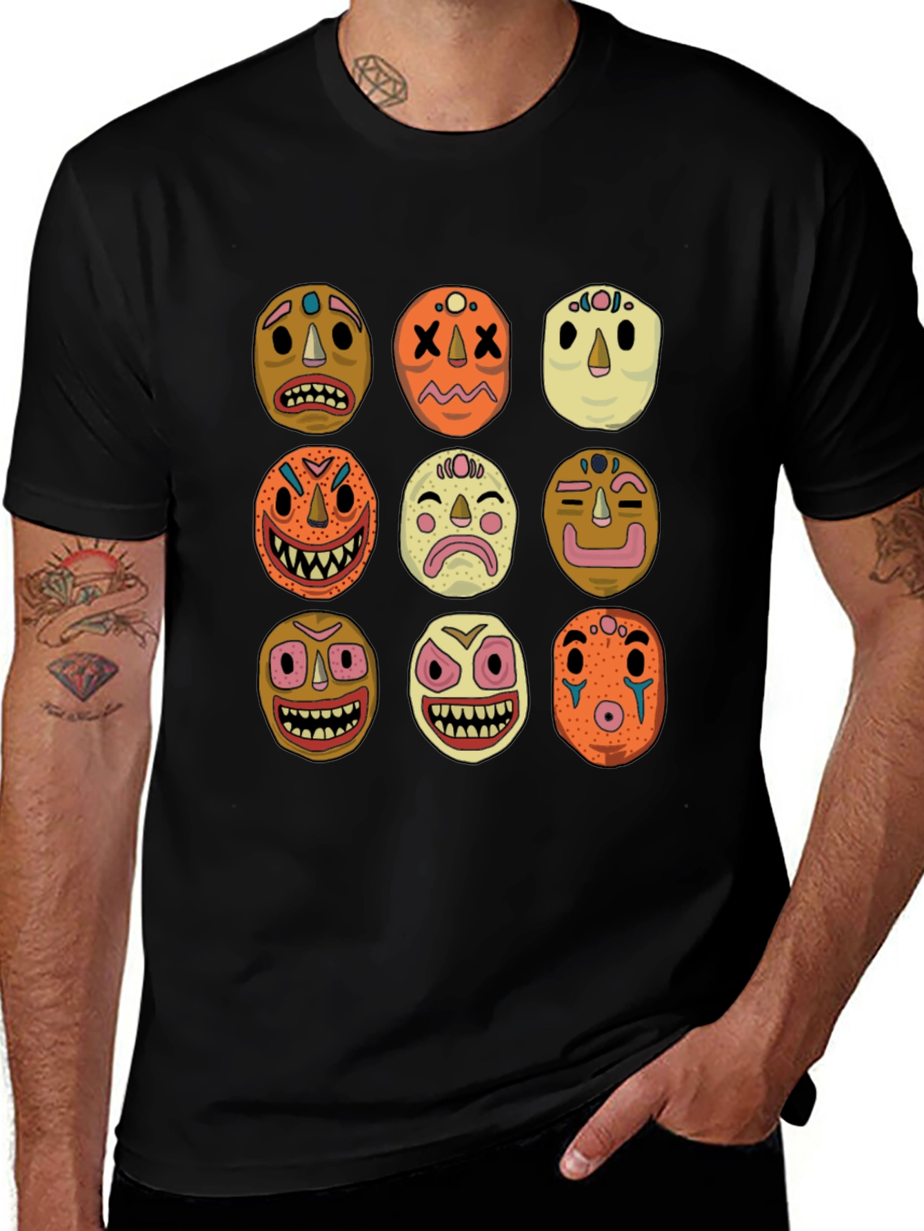 Variant 13 of Masks Graphic Tee - Unique Design!