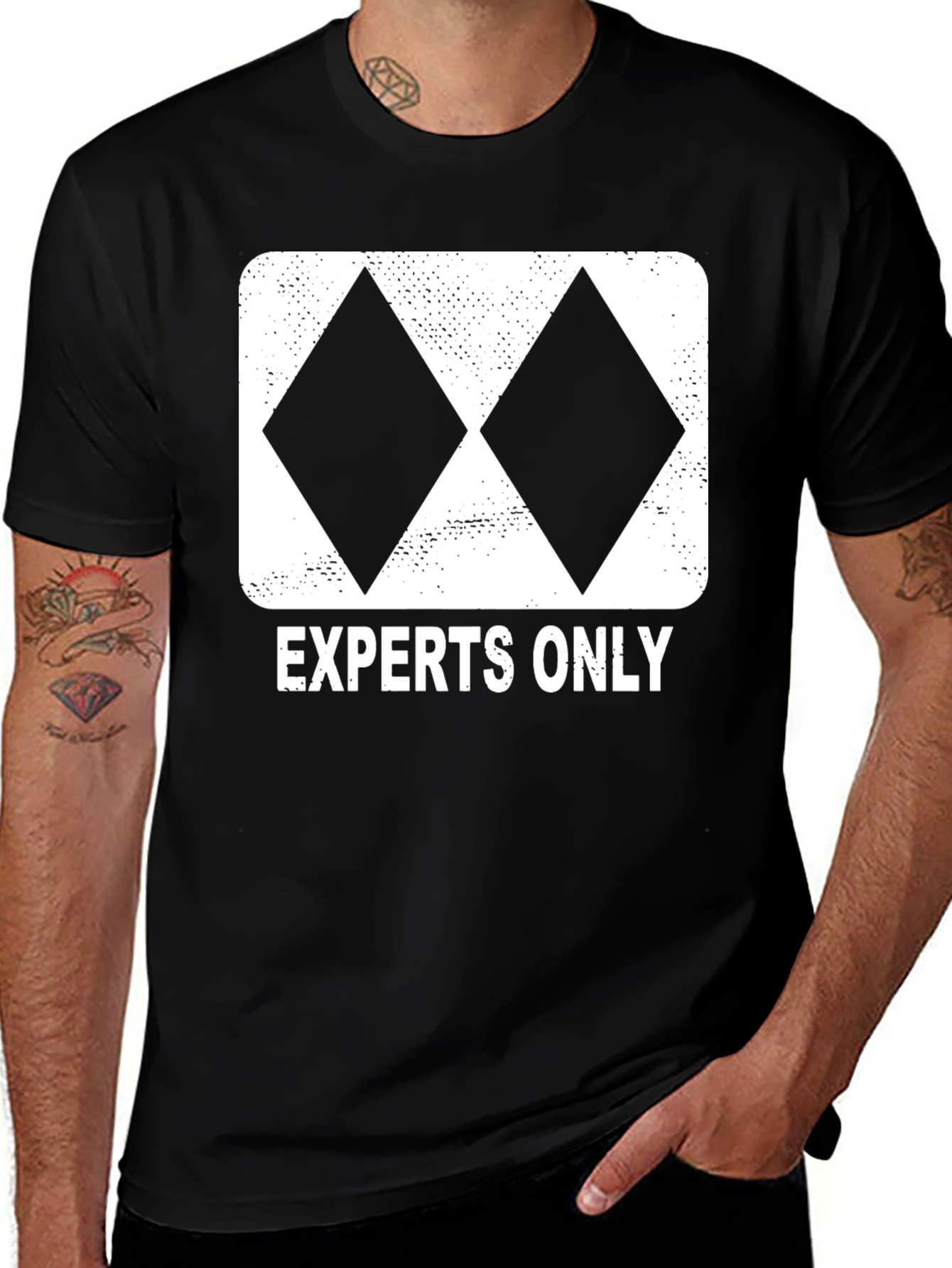Experts Only Black Graphic Tee